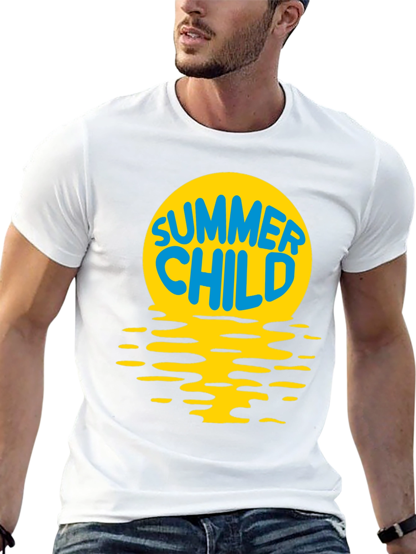 Summer Child T-Shirt - Black Cotton Tee