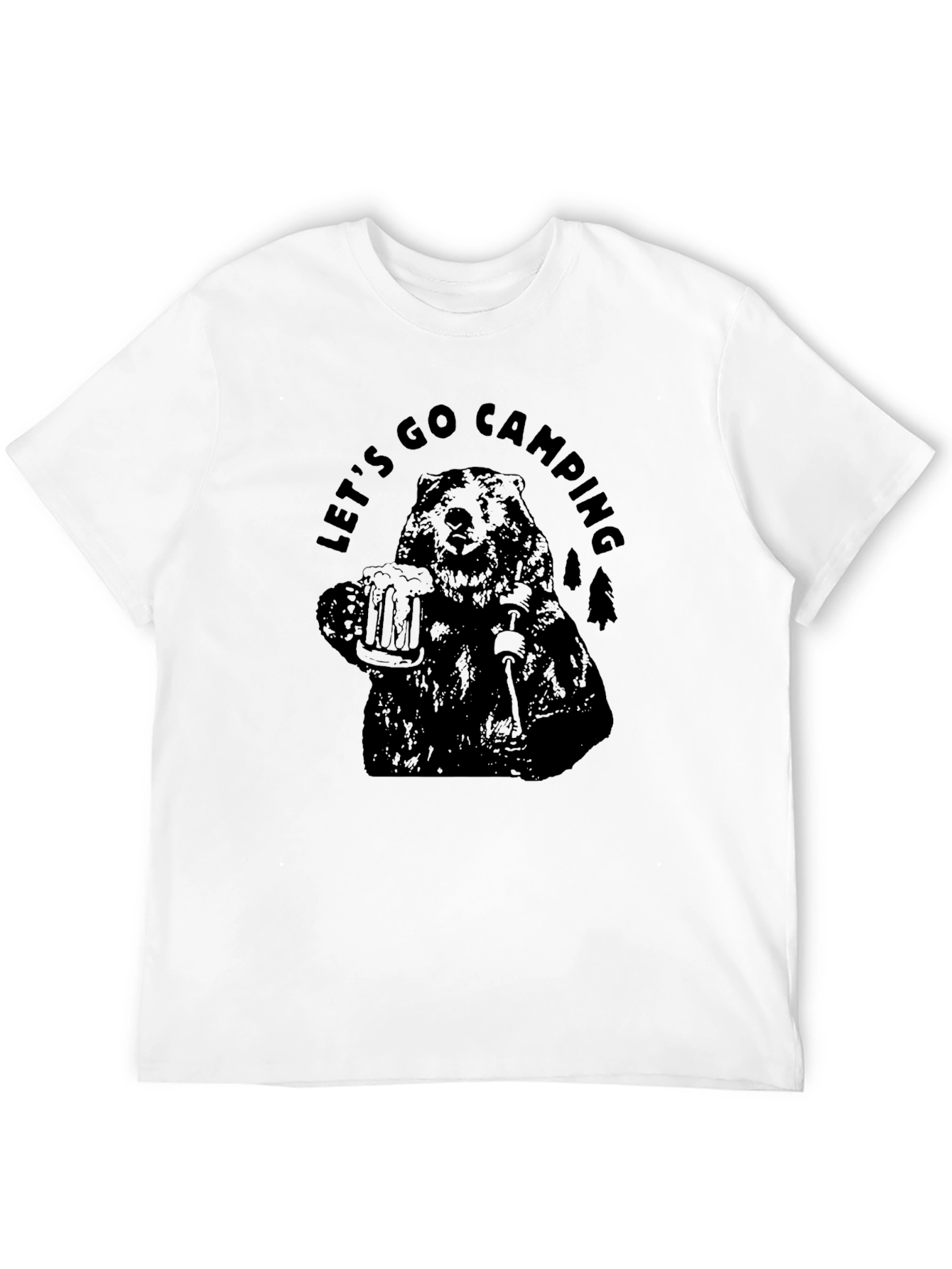 Lets Go Camping Bear T-Shirt