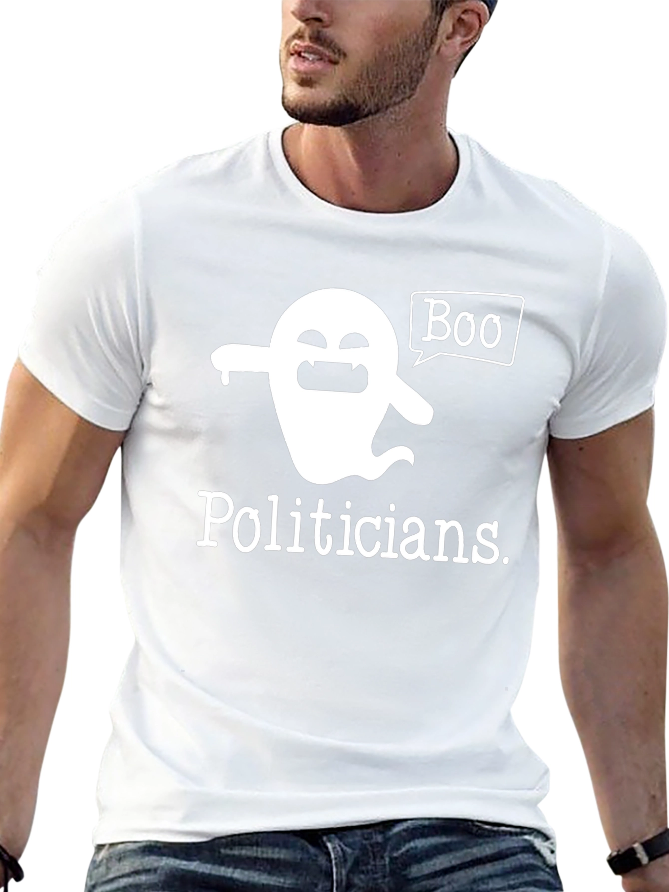 Boo Politicians Ghost Graphic T-Shirt