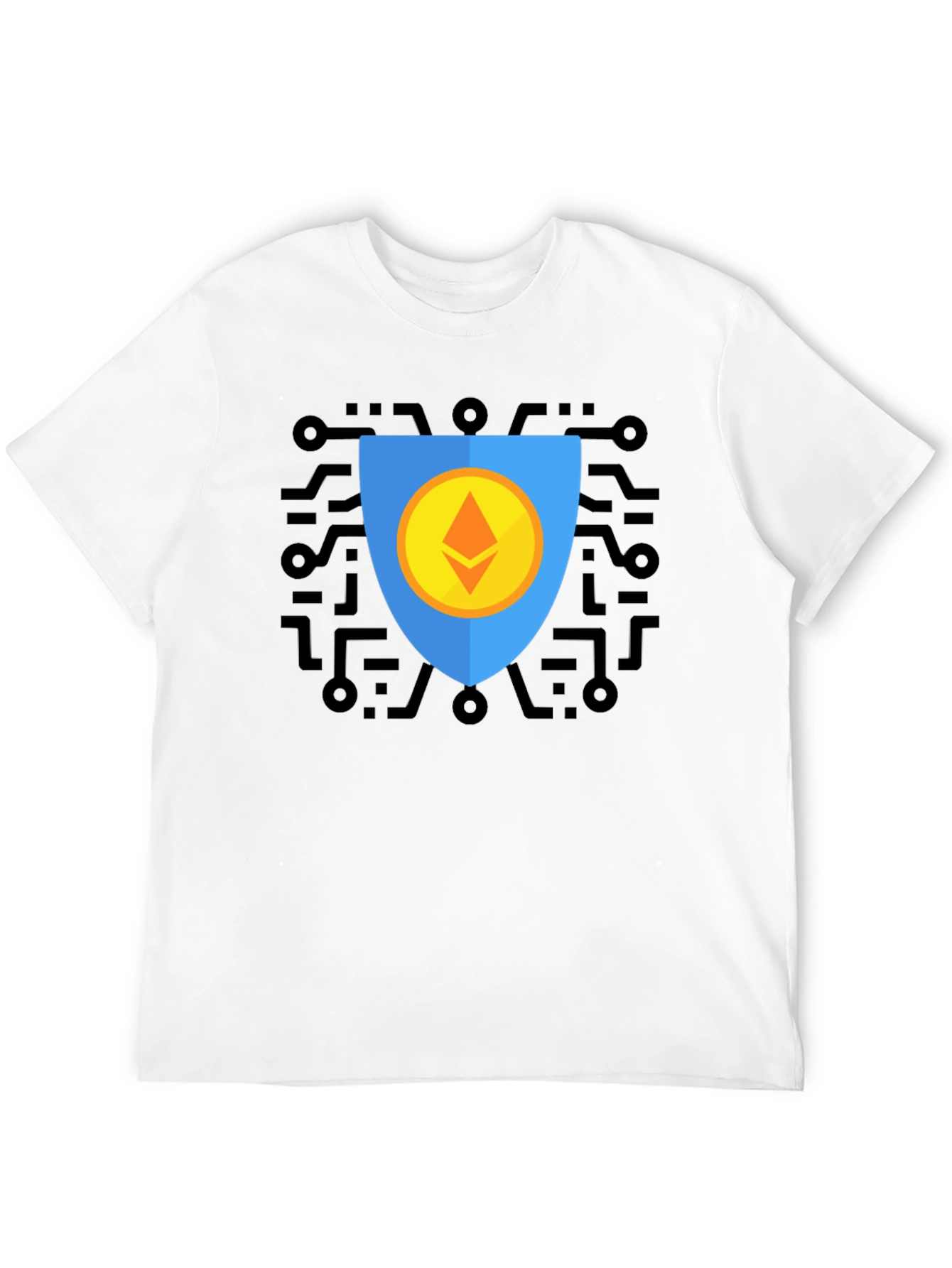 Ethereum Shield Graphic Tee - Crypto Protection