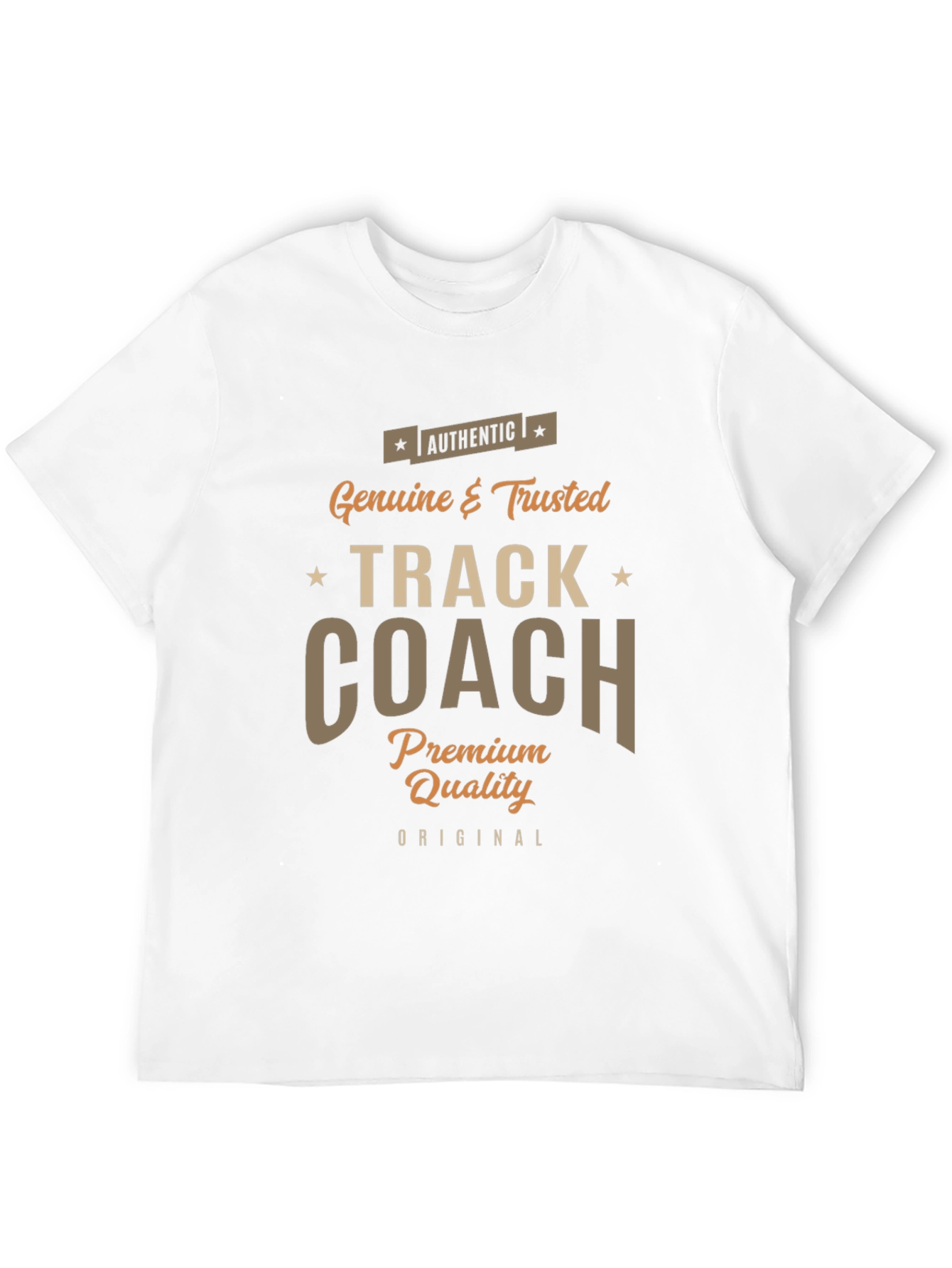Authentic Track Coach Premium Quality T-Shirt