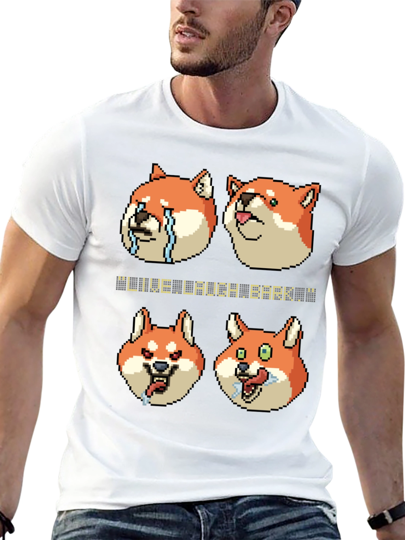 Live Laugh Bark Meme T-Shirt