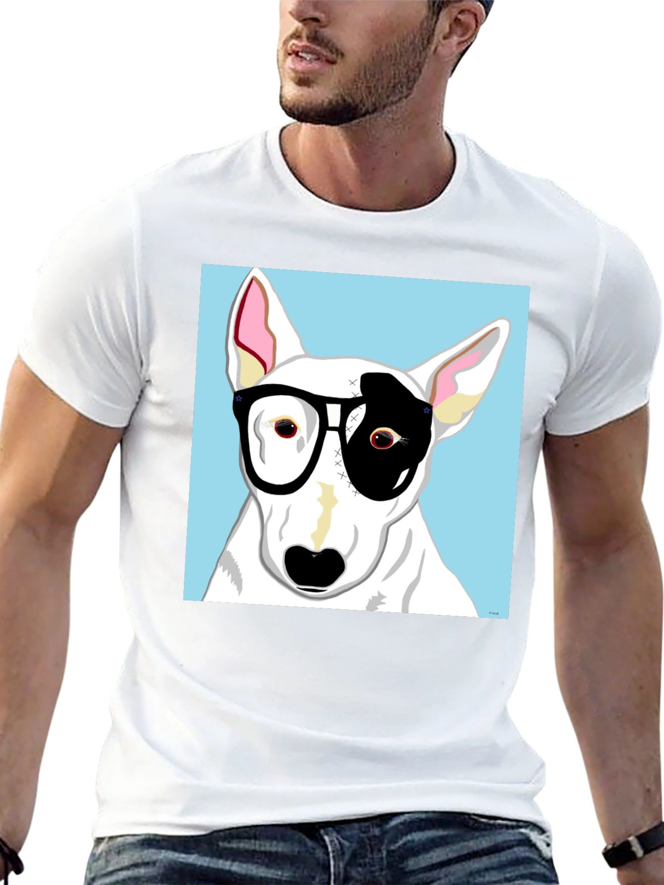 Dog with Glasses T-Shirt