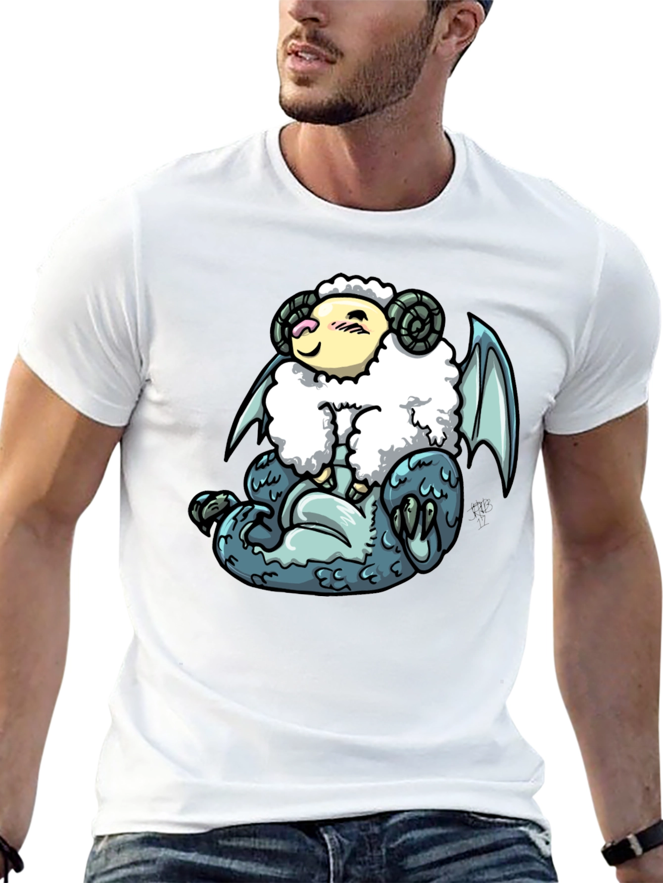 Sheep Dragon Graphic Tee