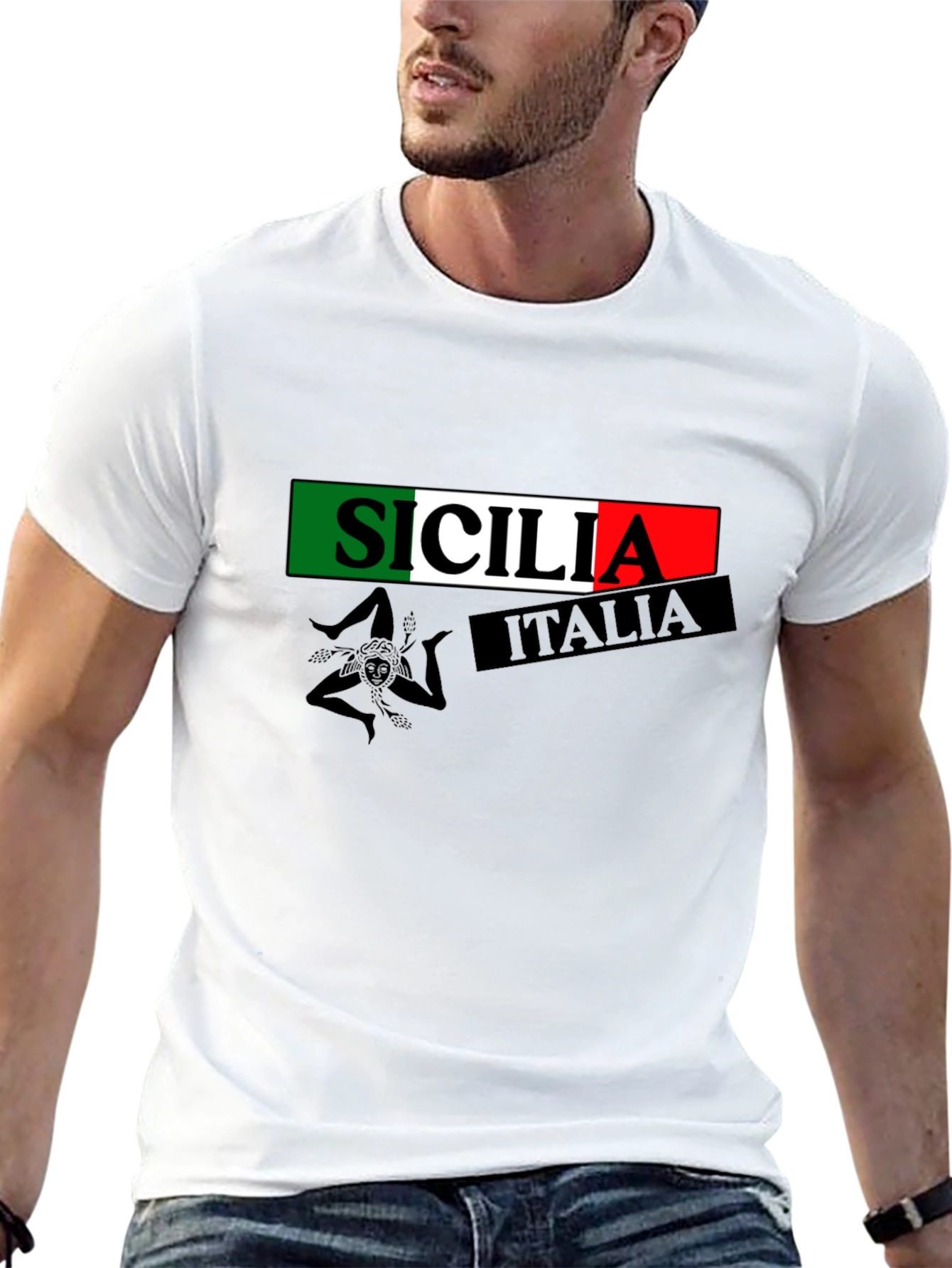 Sicilia Italia Mens T-Shirt - Italian Pride