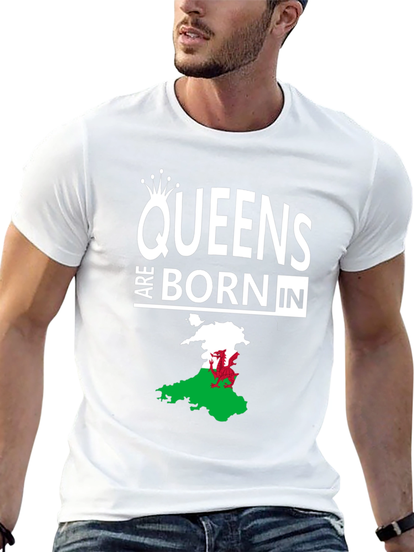 Queens are Born in Wales T-Shirt