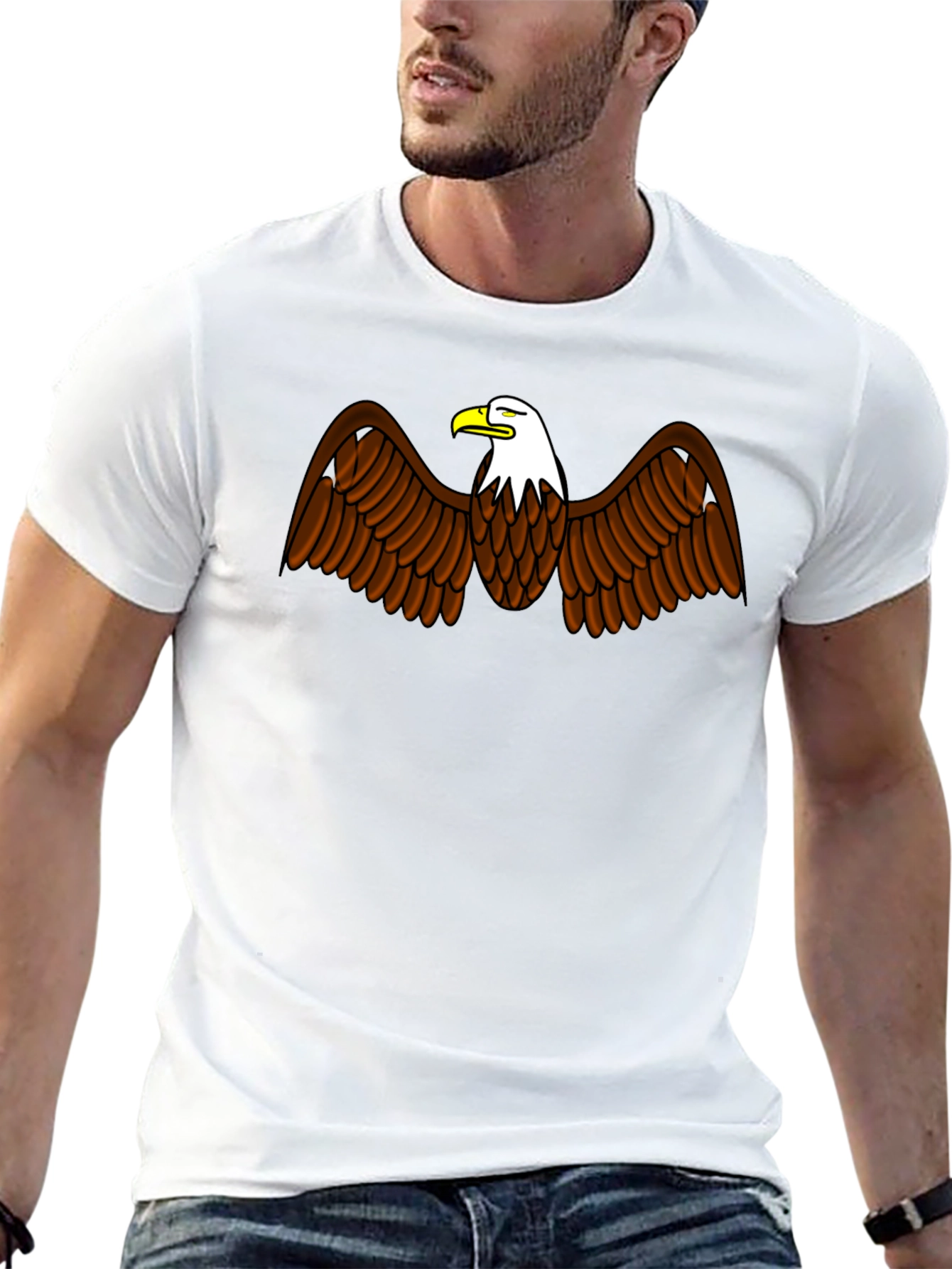Bald Eagle Graphic Black T-Shirt