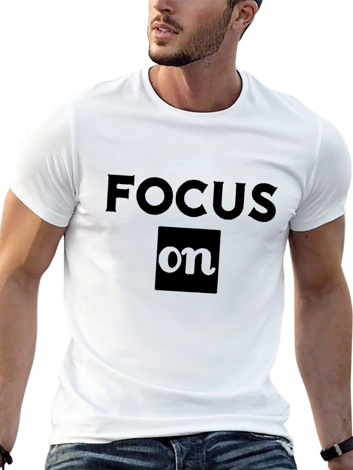 Focus On Black T-Shirt