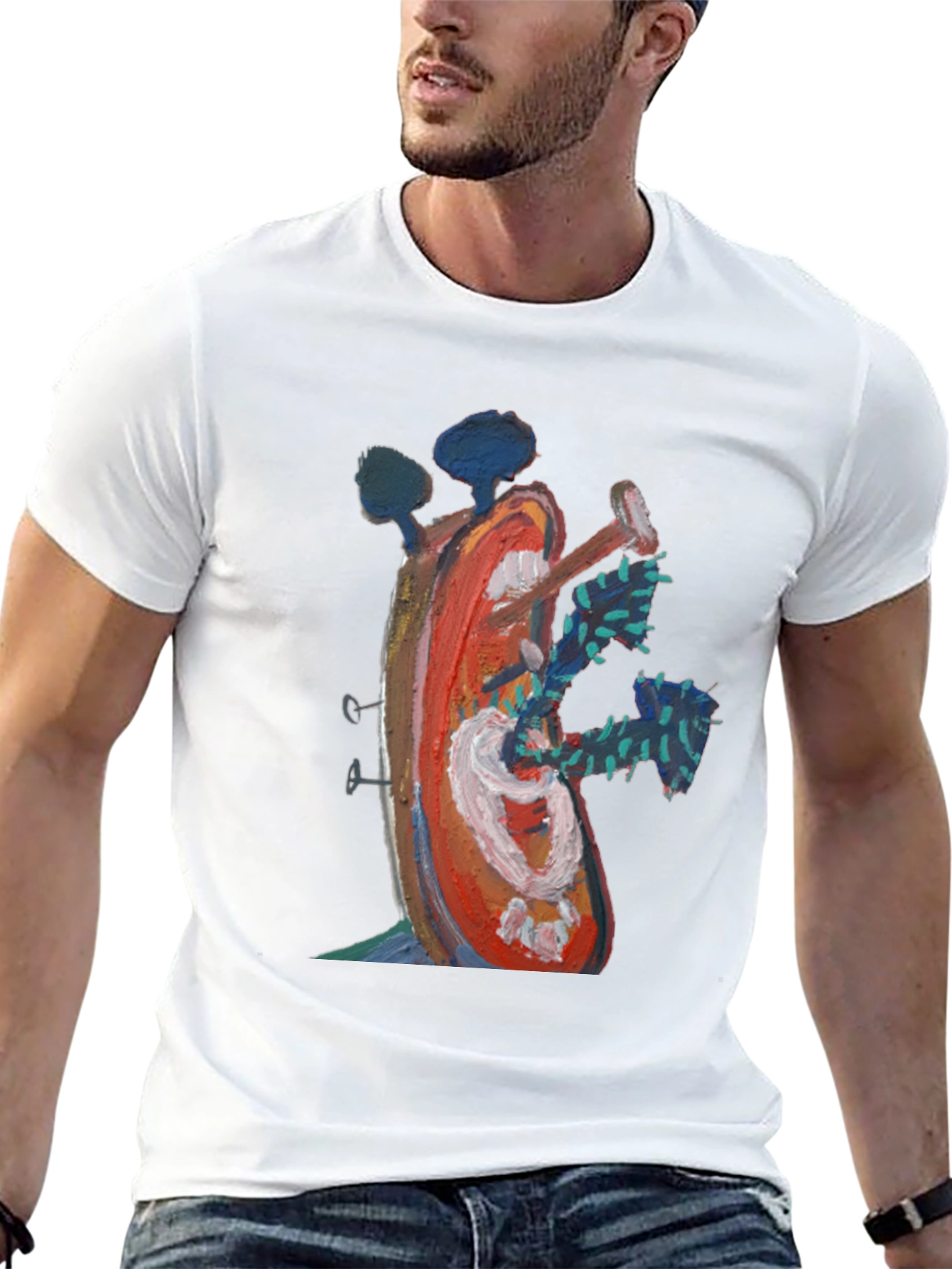 Abstract Art Graphic T-Shirt - Unique Design