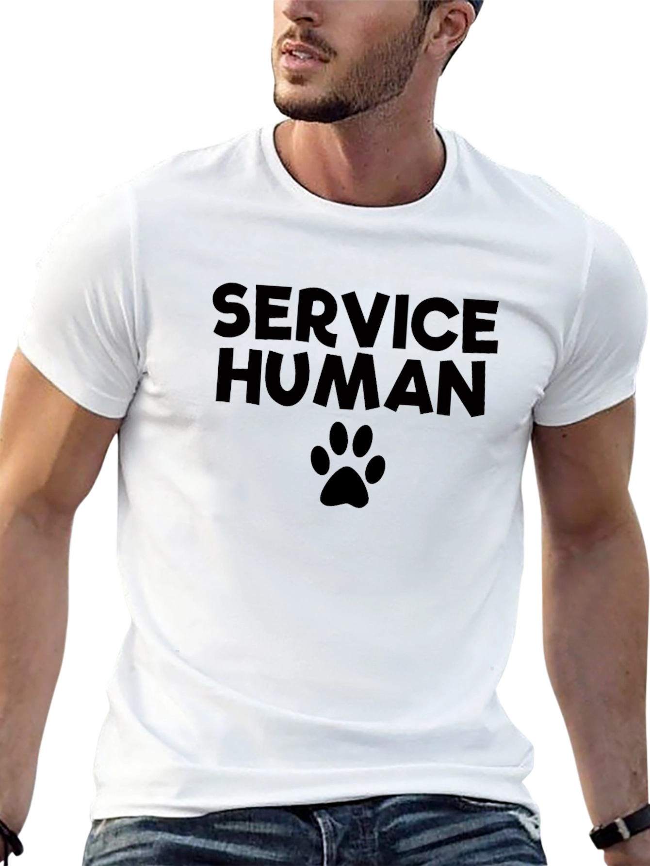 Service Human Graphic Tee - Dog Lover Shirt