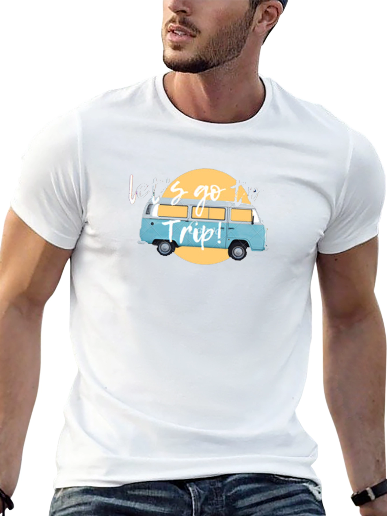 Lets Go Trip! Graphic T-Shirt - Black