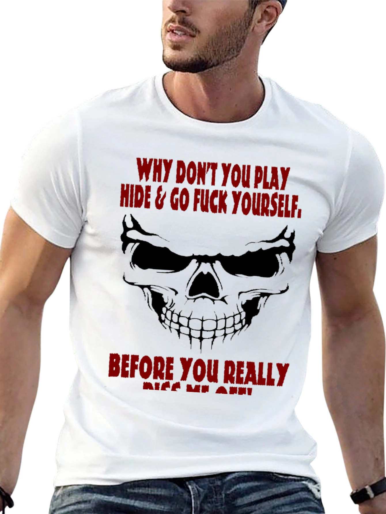 Edgy Skull Graphic T-Shirt