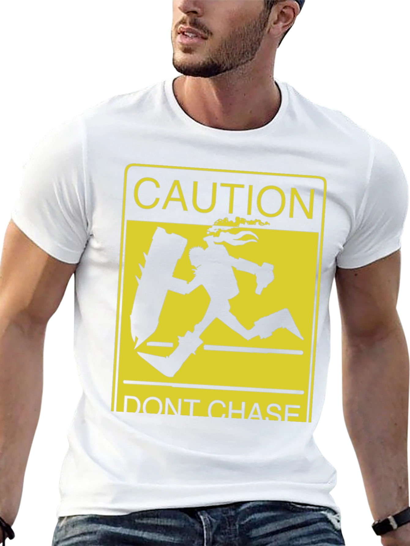 Caution Dont Chase Graphic T-Shirt