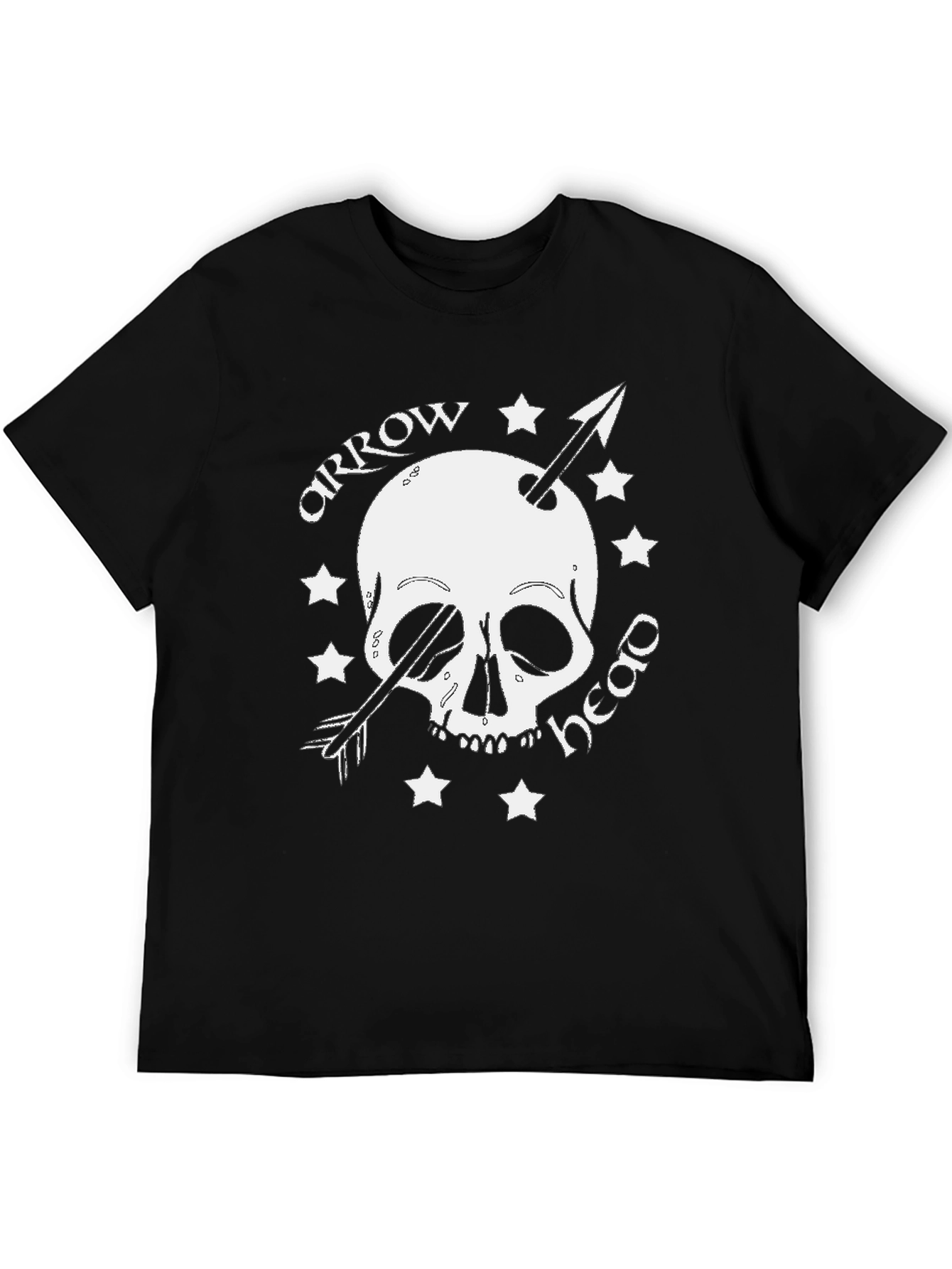 Skull Arrowhead Black T-Shirt