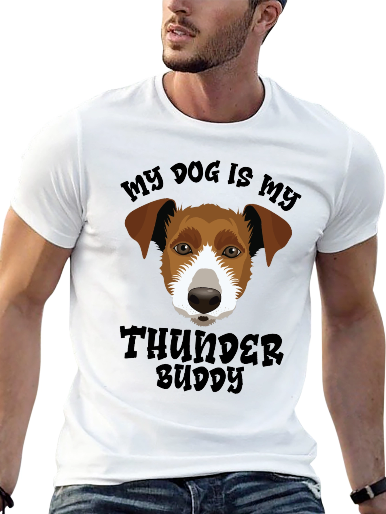 My Dog Is My Thunder Buddy Graphic T-Shirt