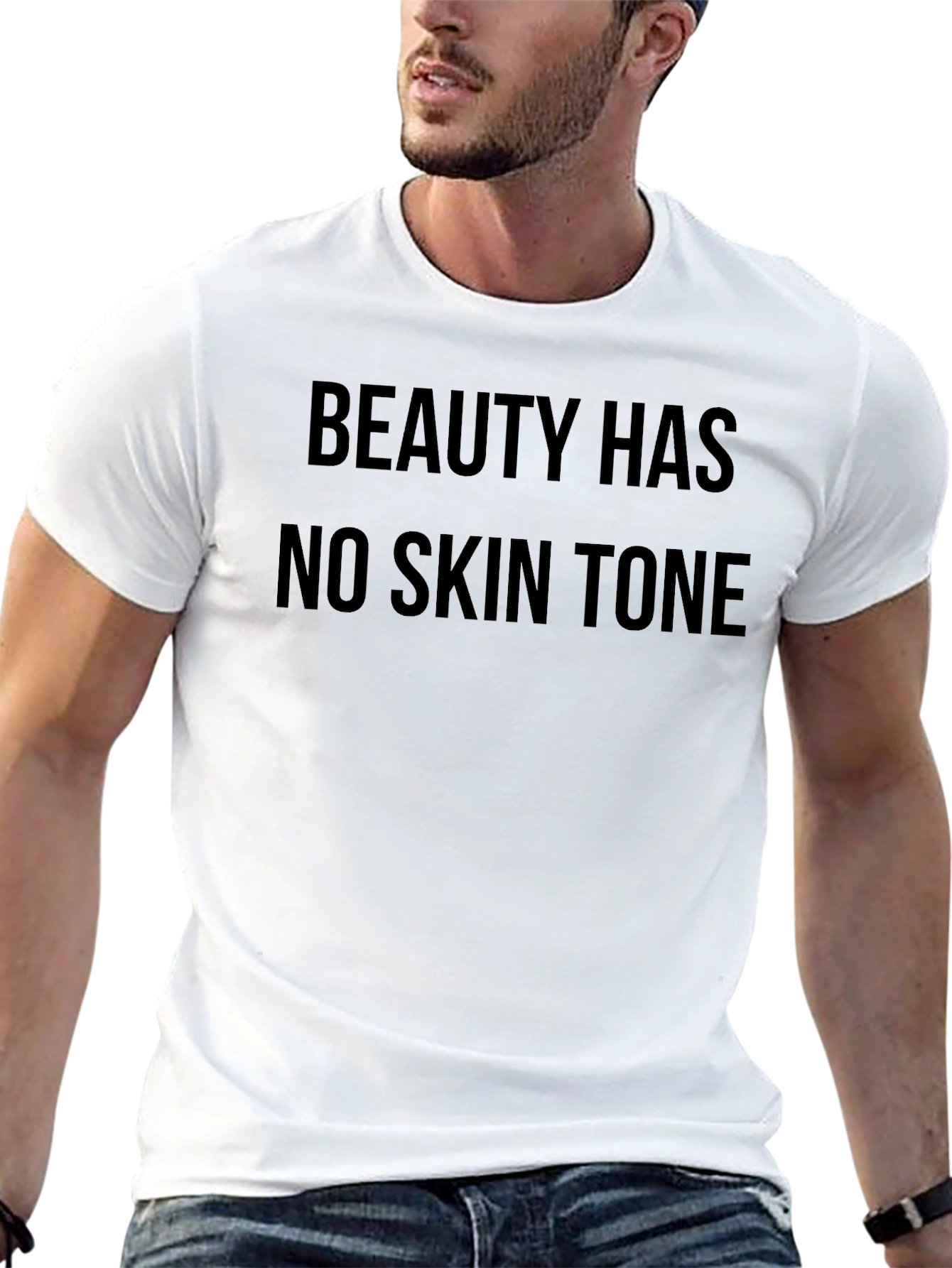 Beauty Has No Skin Tone Black T-Shirt