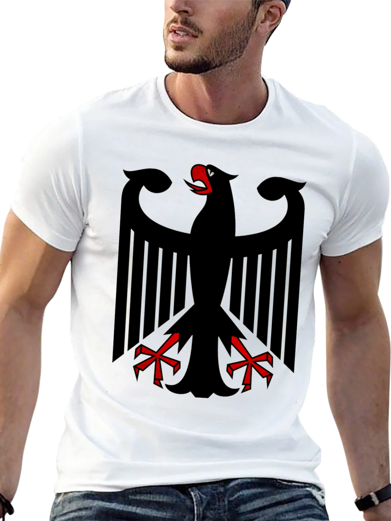 German Eagle Graphic Tee - Black