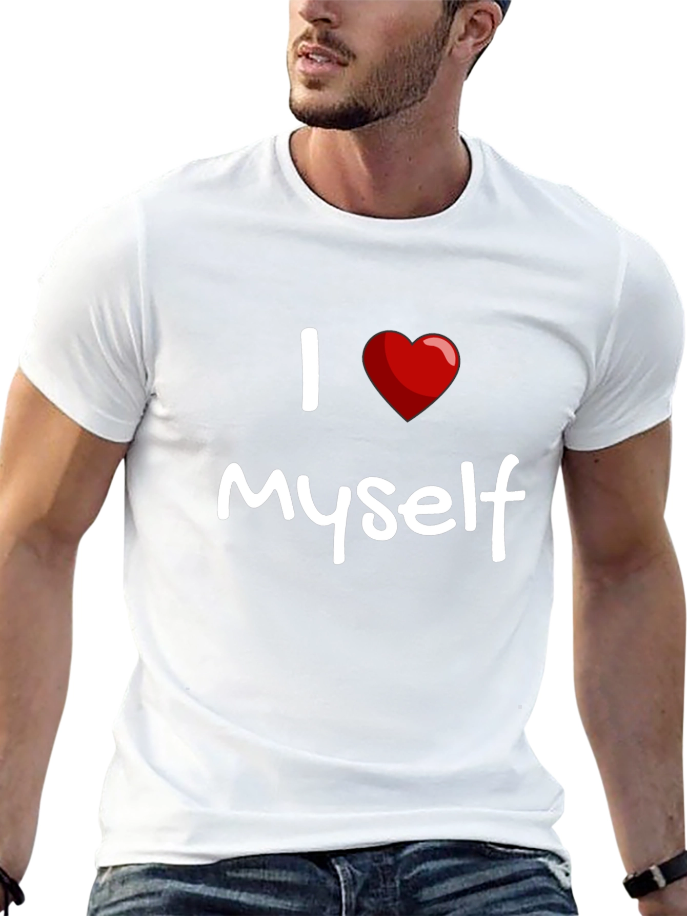 I Heart Myself T-Shirt - Black Short Sleeve