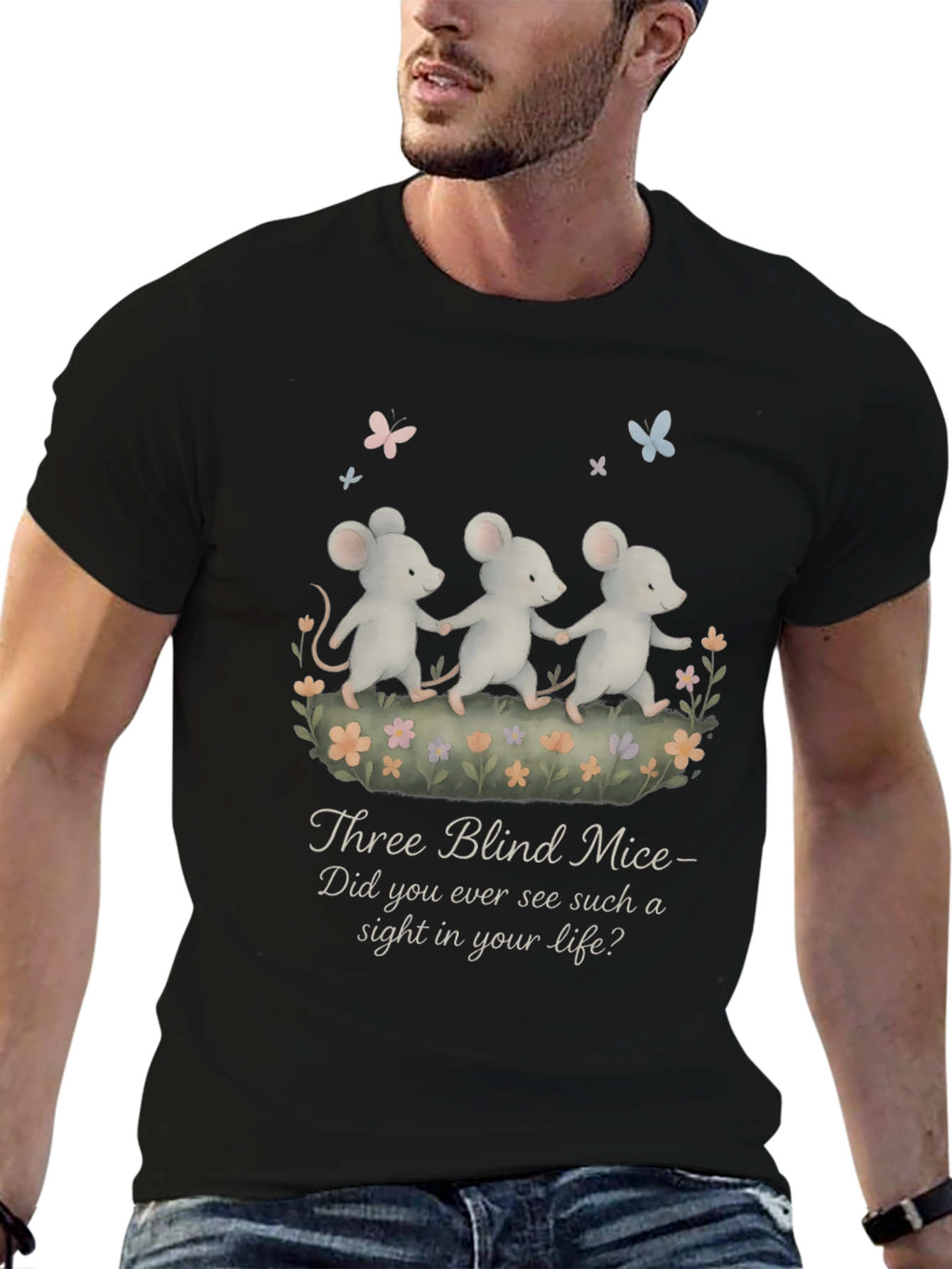 Three Blind Mice T-Shirt - Nursery Rhyme Tee