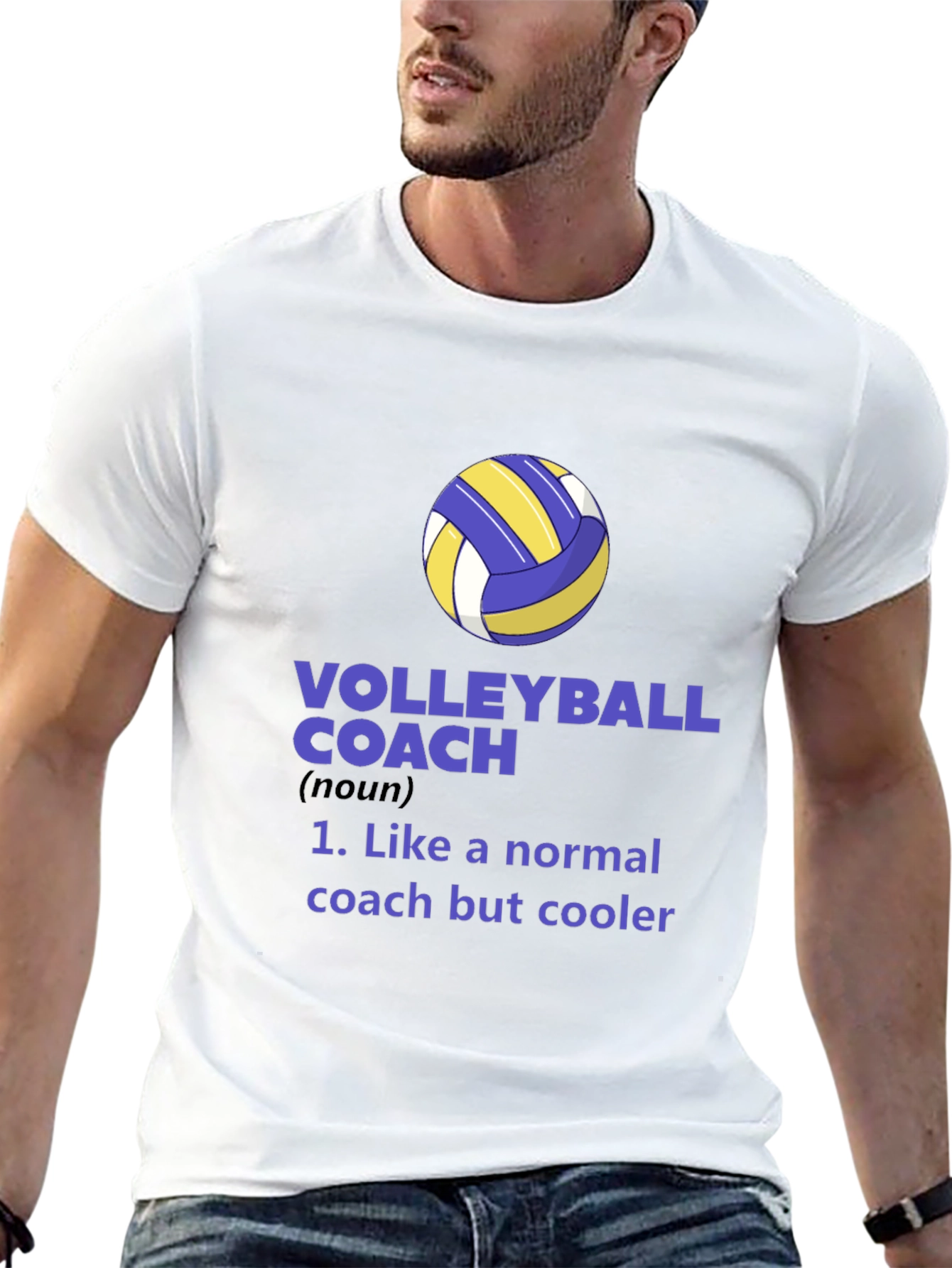 Volleyball Coach Graphic Tee - Cool Coach Definition
