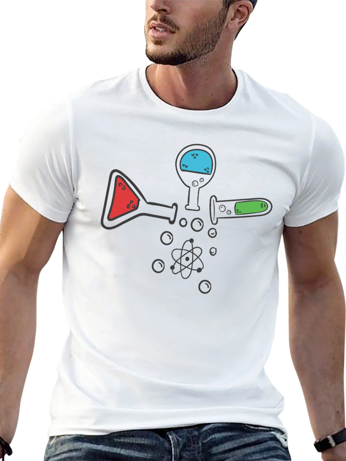 Science Flask T-Shirt - Chemistry Lab Geek Tee