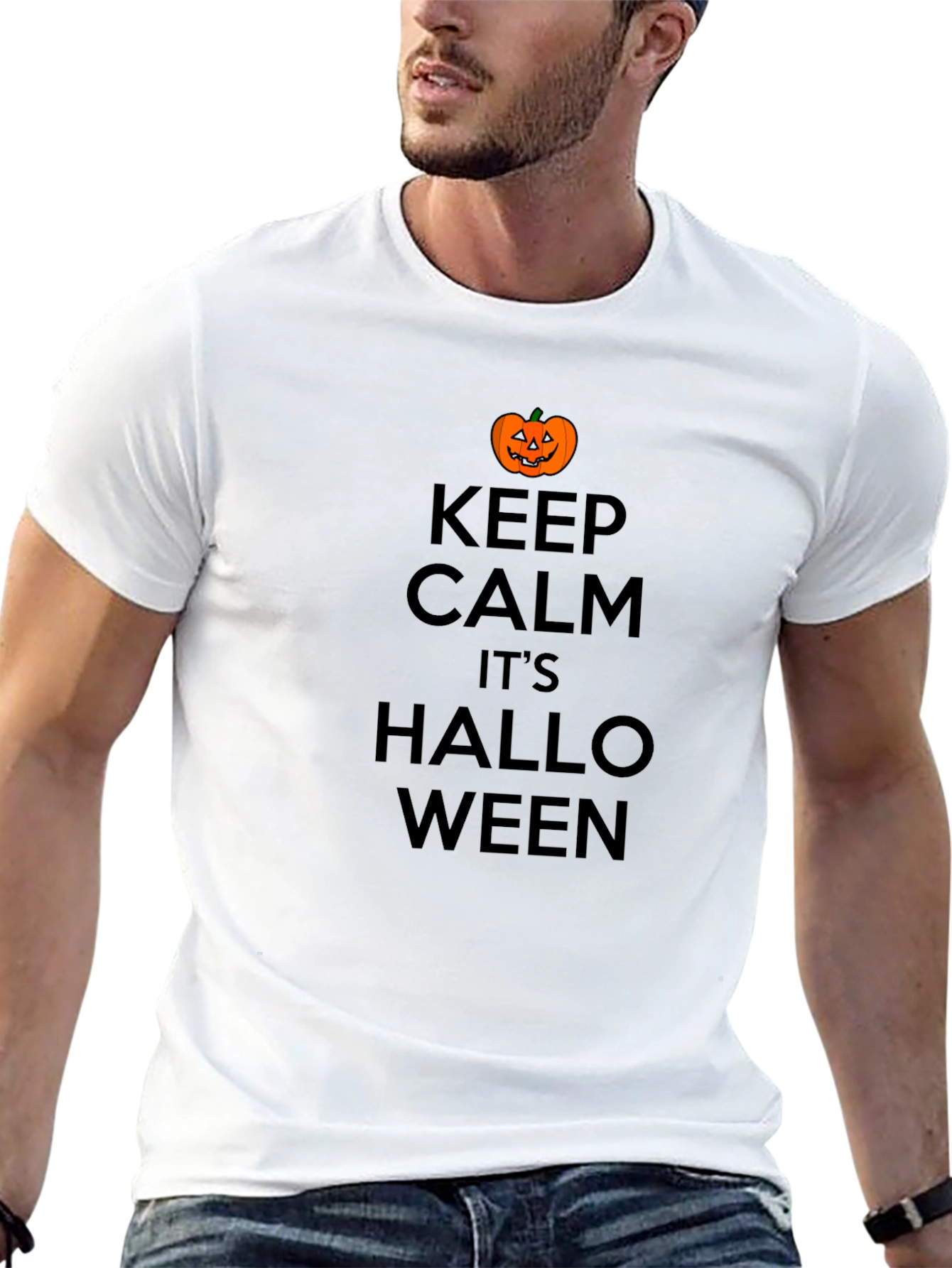 Keep Calm Halloween T-Shirt - Spooky Season Style