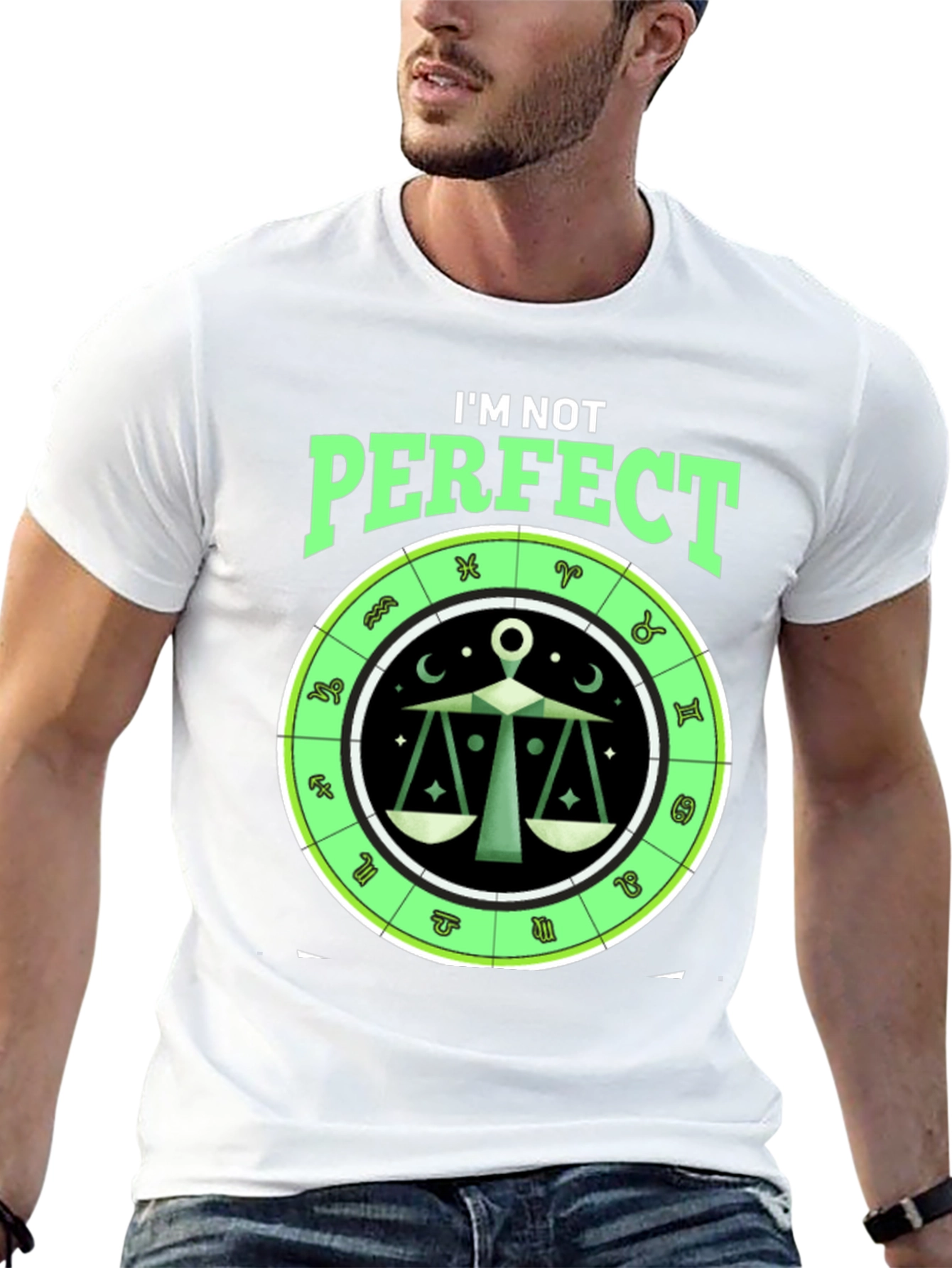 Libra Zodiac T-Shirt: Im Not Perfect Horoscope Tee