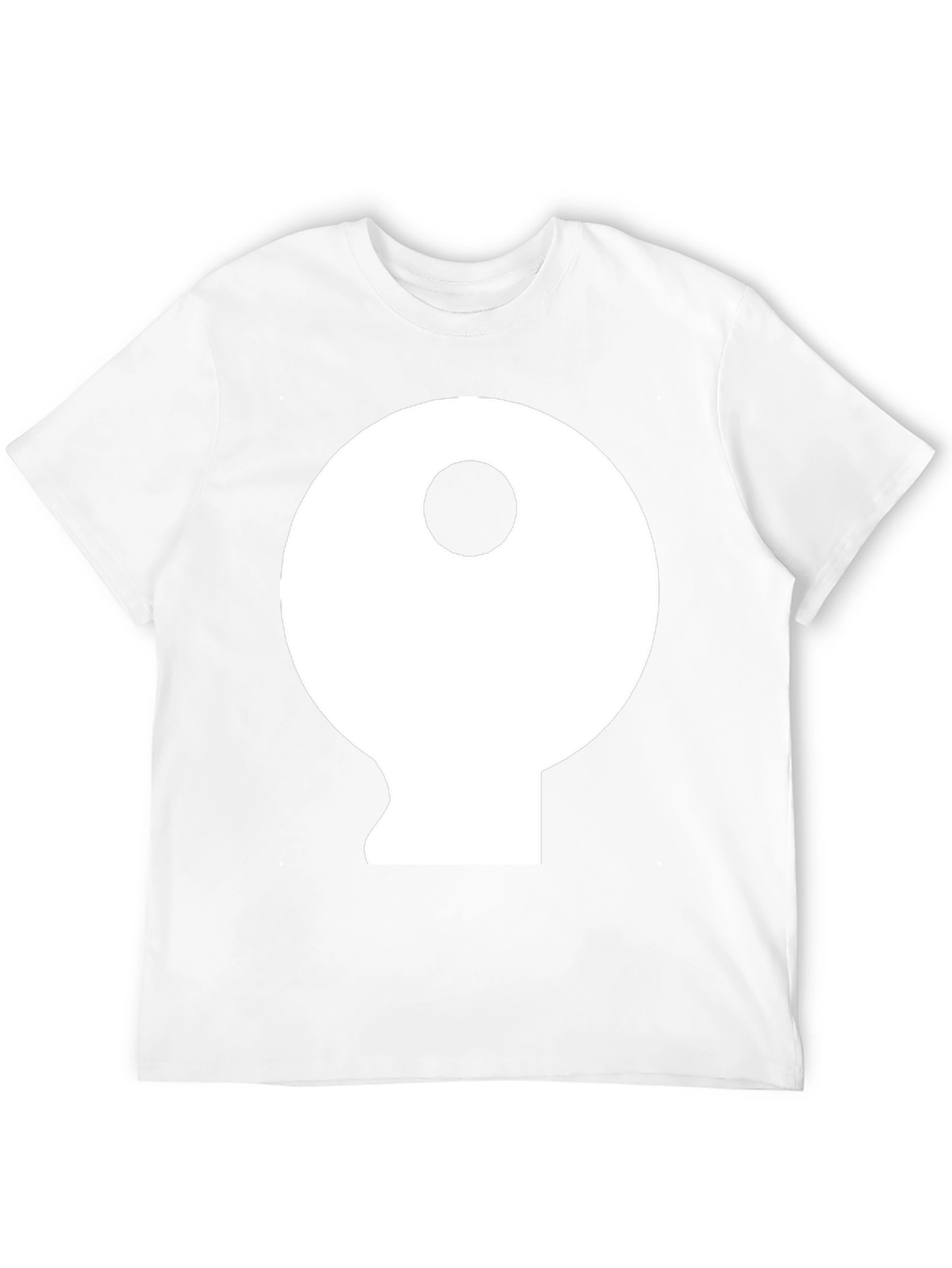 Yin Yang Inspired Graphic Tee - Black