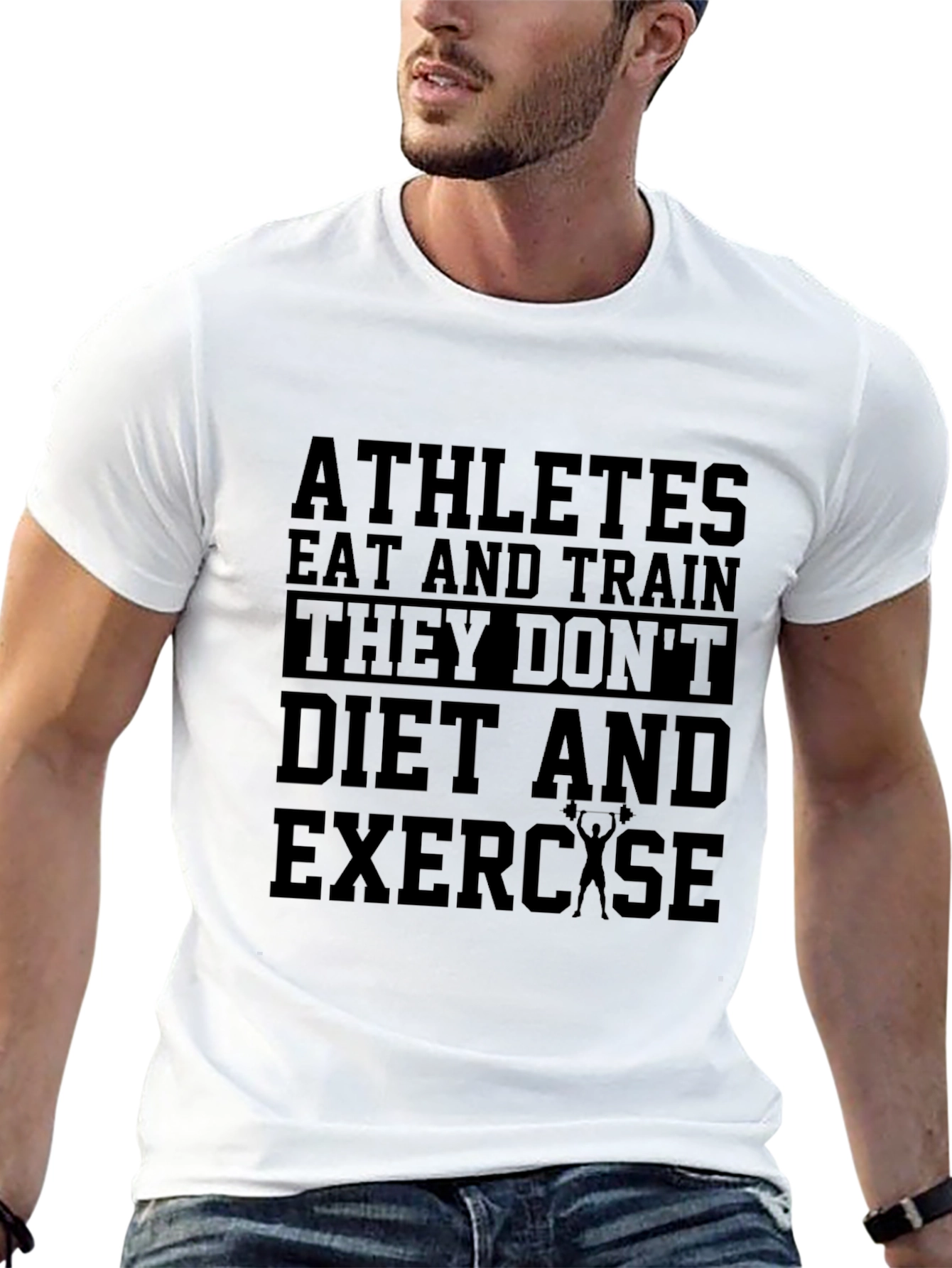 Athletes Eat & Train Black Graphic Tee