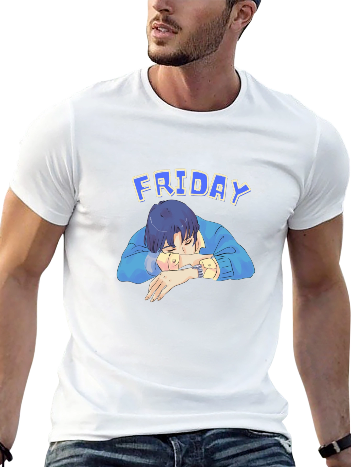 Friday Nap T-Shirt - Relaxed Anime Aesthetic