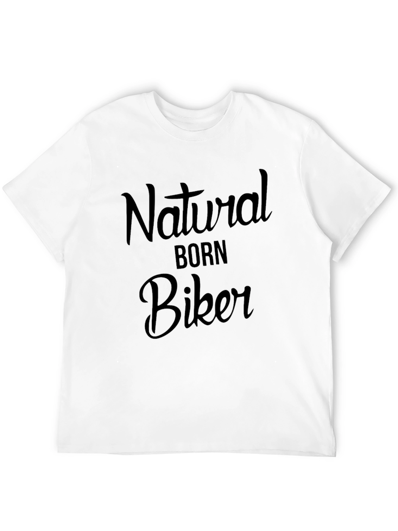 Natural Born Biker Black Graphic T-Shirt