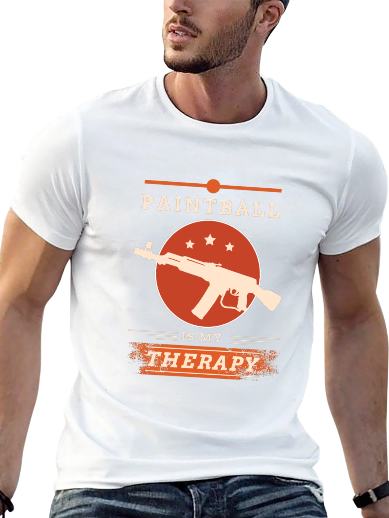 Paintball Therapy T-Shirt - Black Graphic Tee