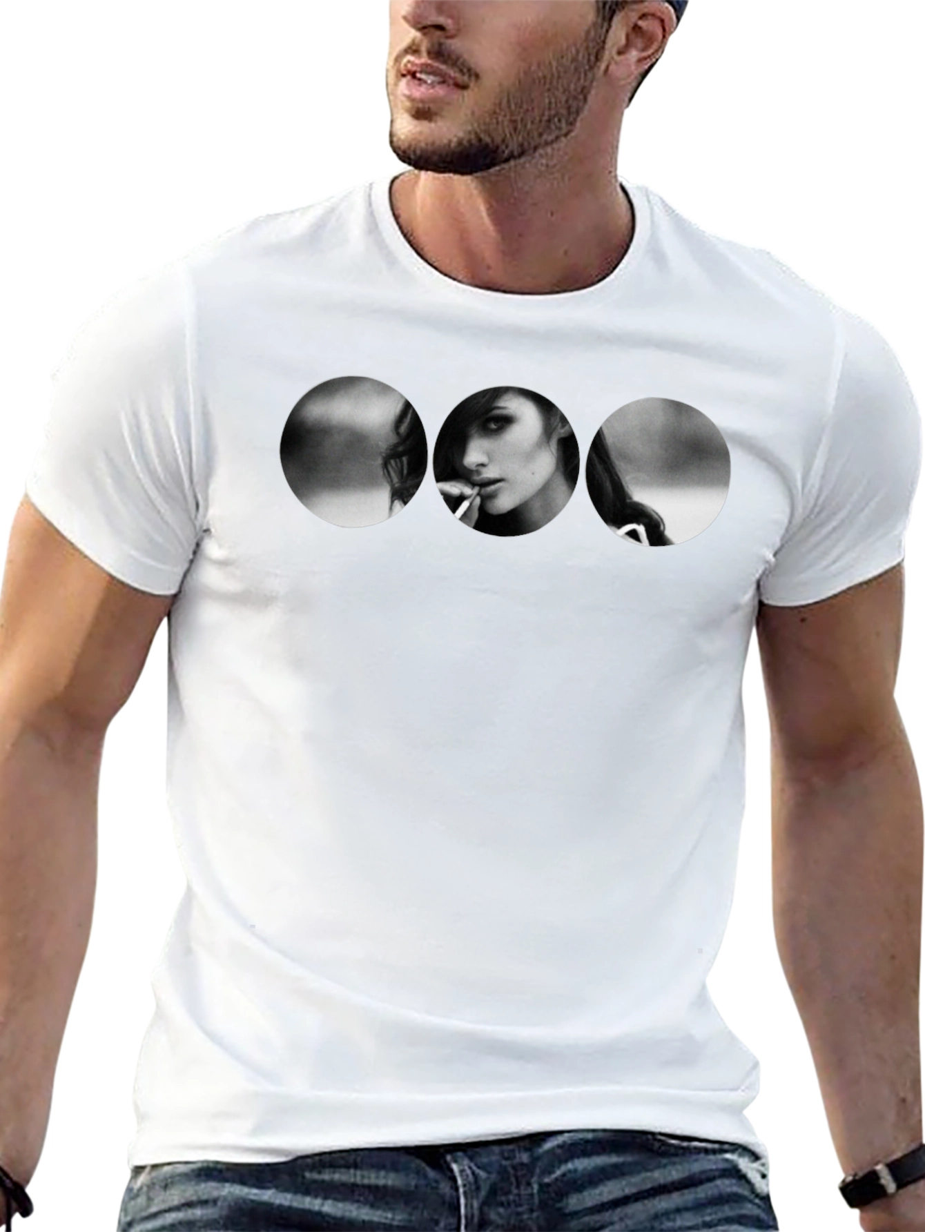 Black Graphic Tee - Keira Knightley