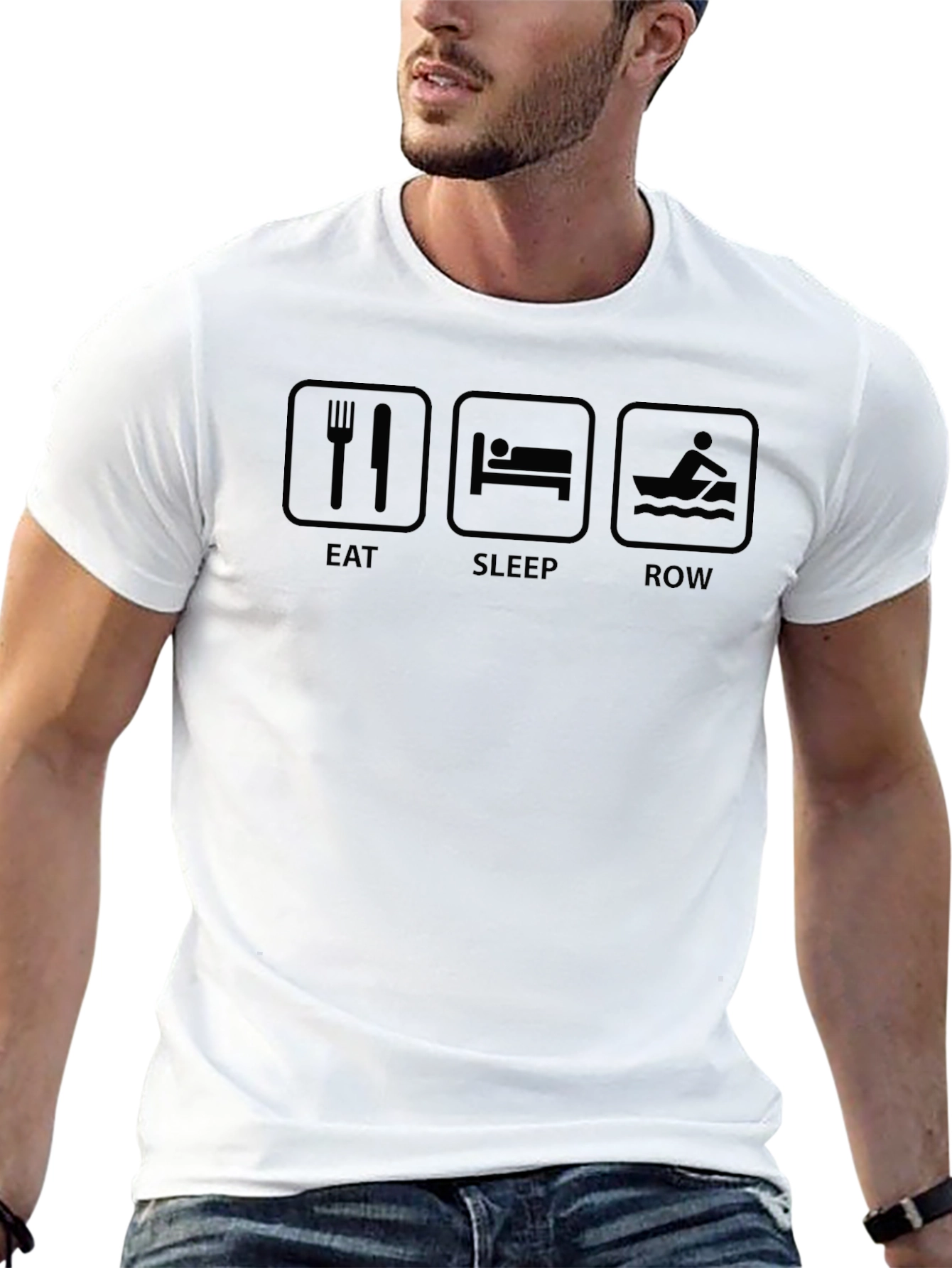 Eat Sleep Row T-Shirt - Rowing Lover Gift