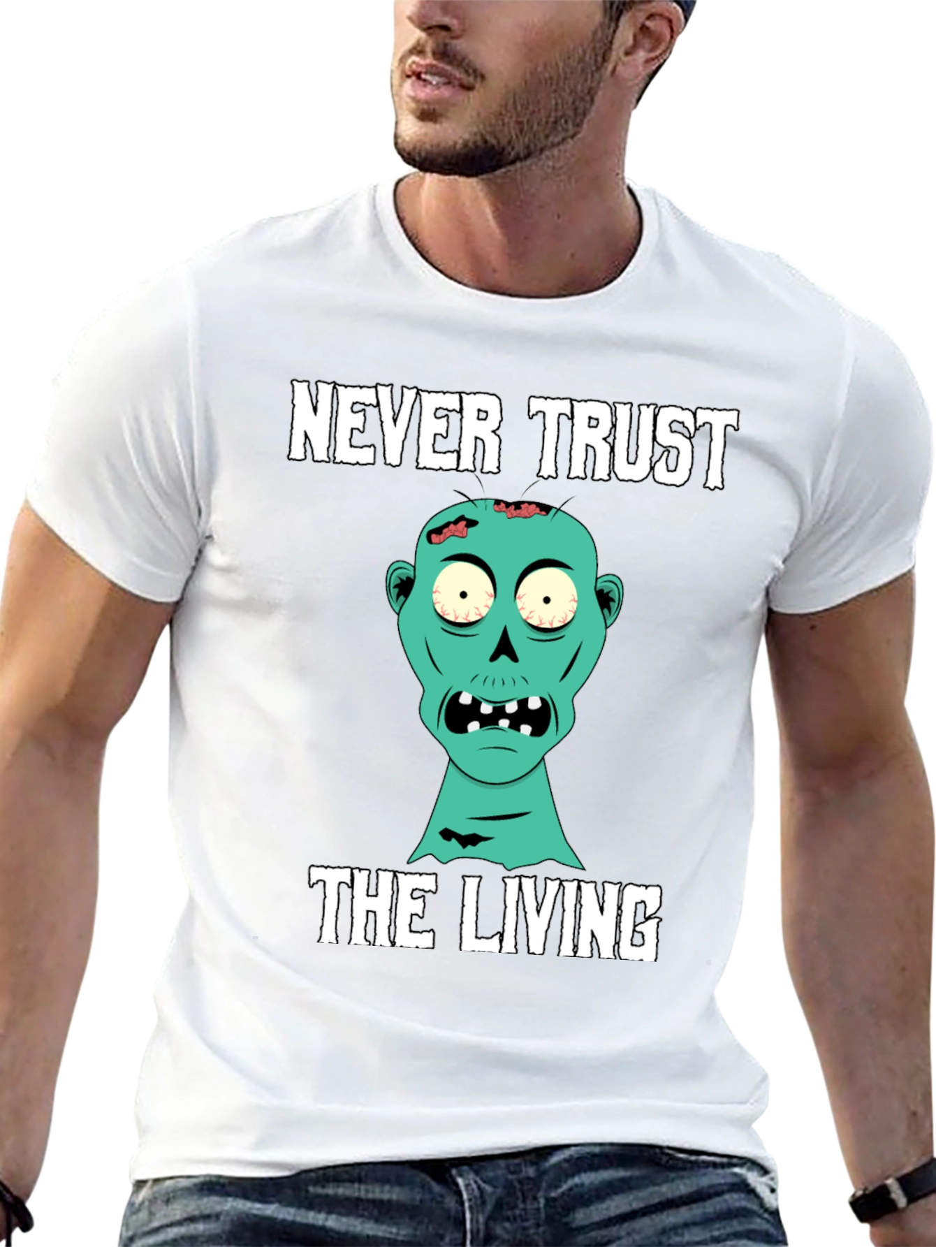 Never Trust the Living Zombie T-Shirt