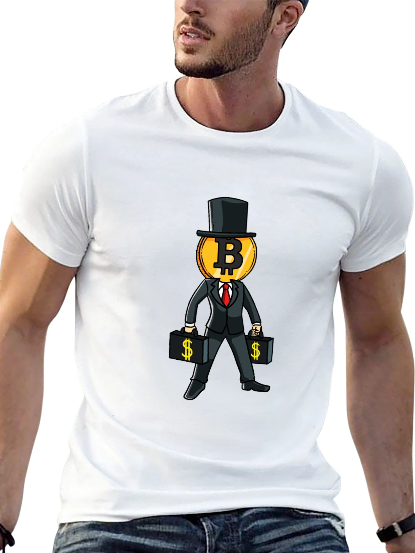 Bitcoin Mogul Graphic T-Shirt - Crypto Investor Tee