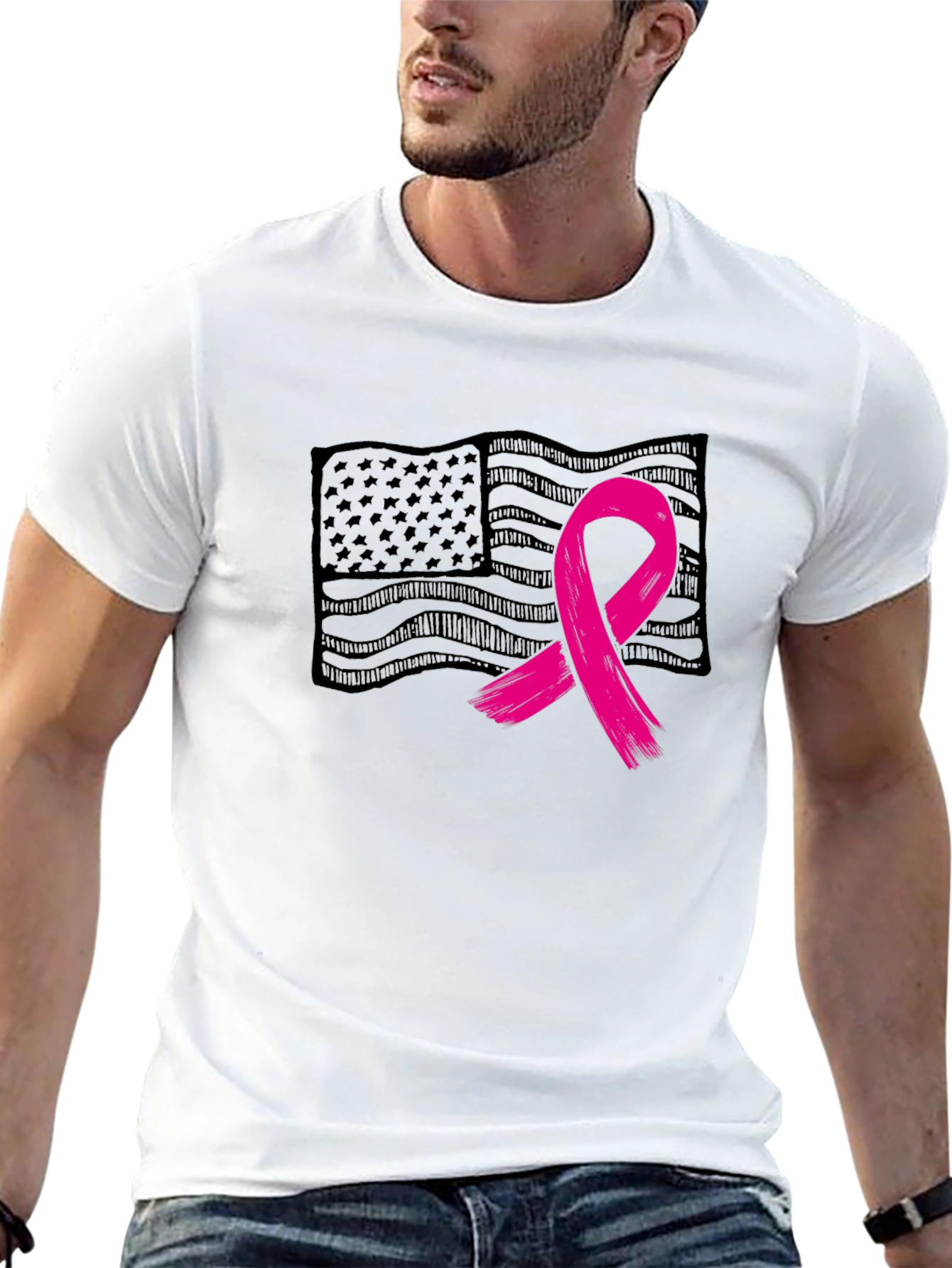 Awareness Ribbon Flag T-Shirt