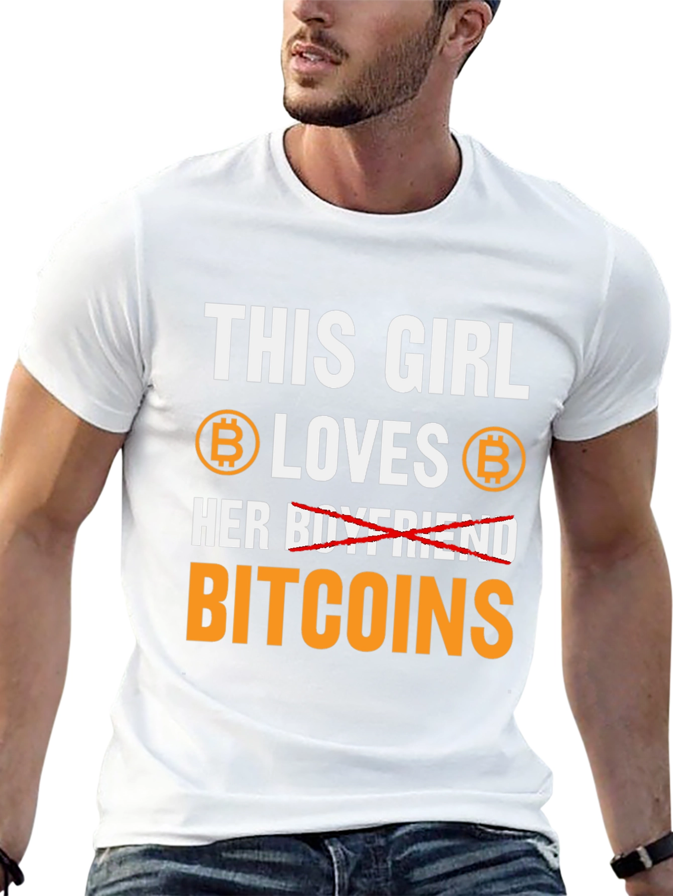 This Girl Loves Bitcoins T-Shirt Crypto HODL