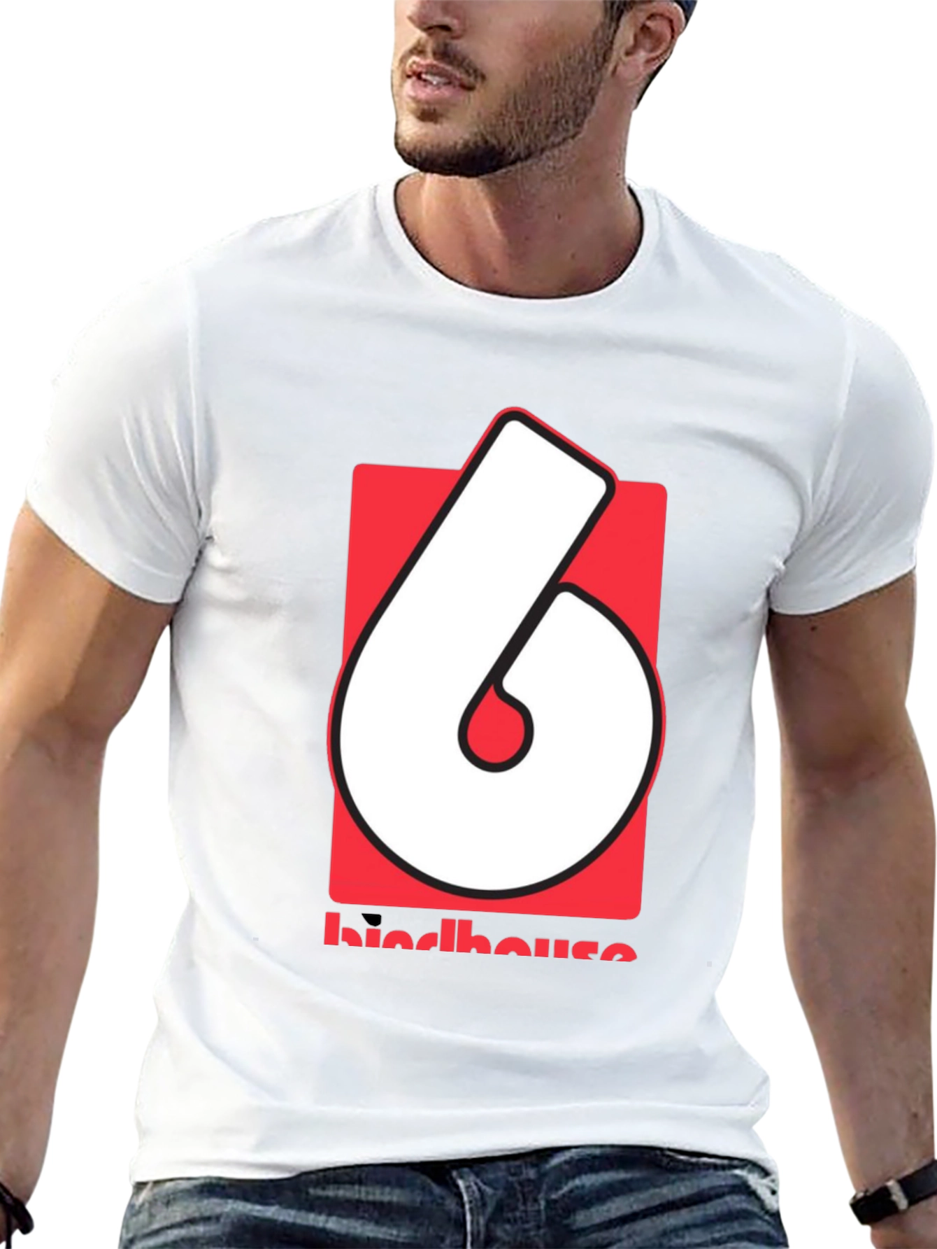 Retro Birdhouse Logo Graphic Tee - Black