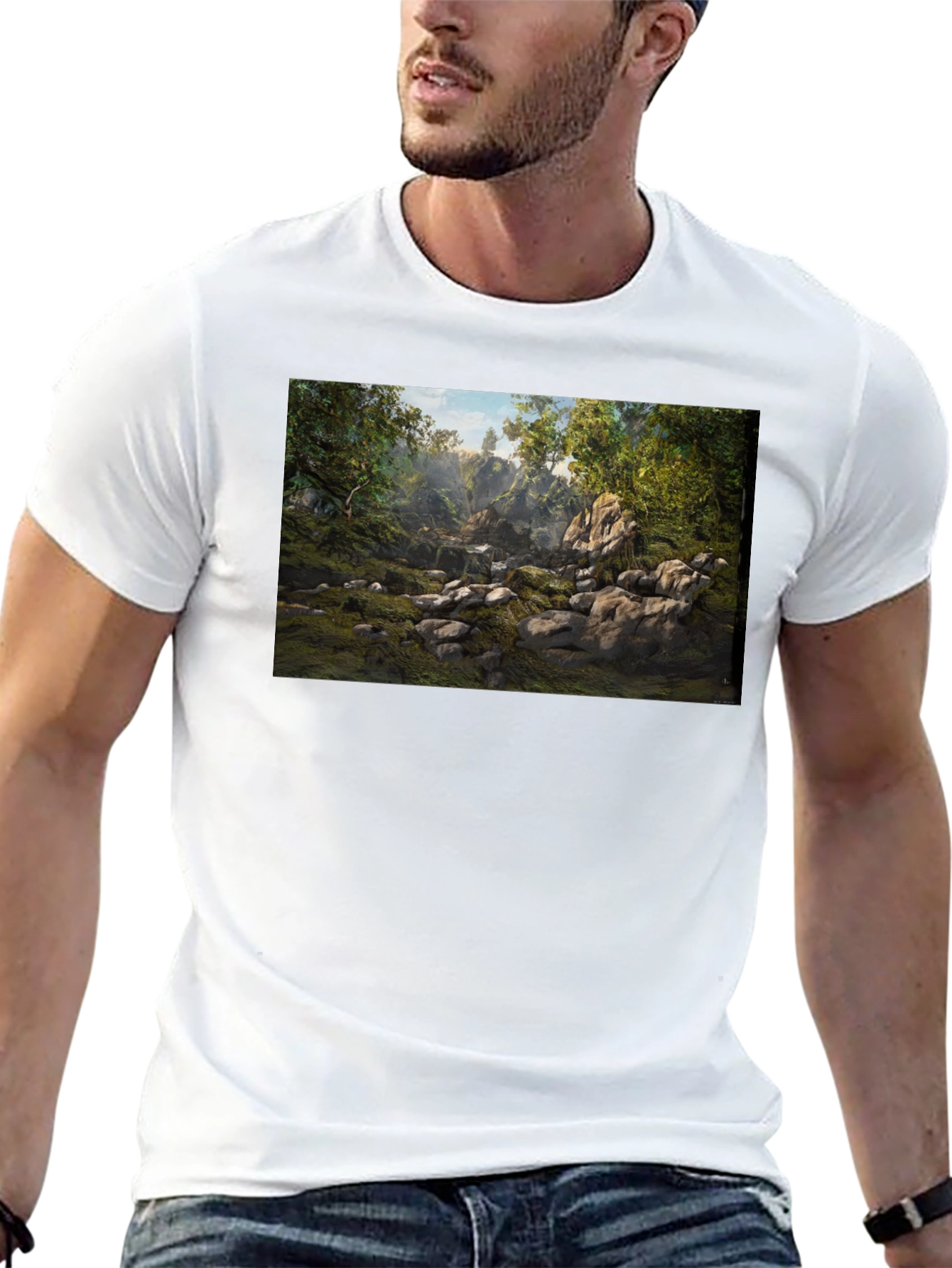 Forest Stream Graphic T-Shirt
