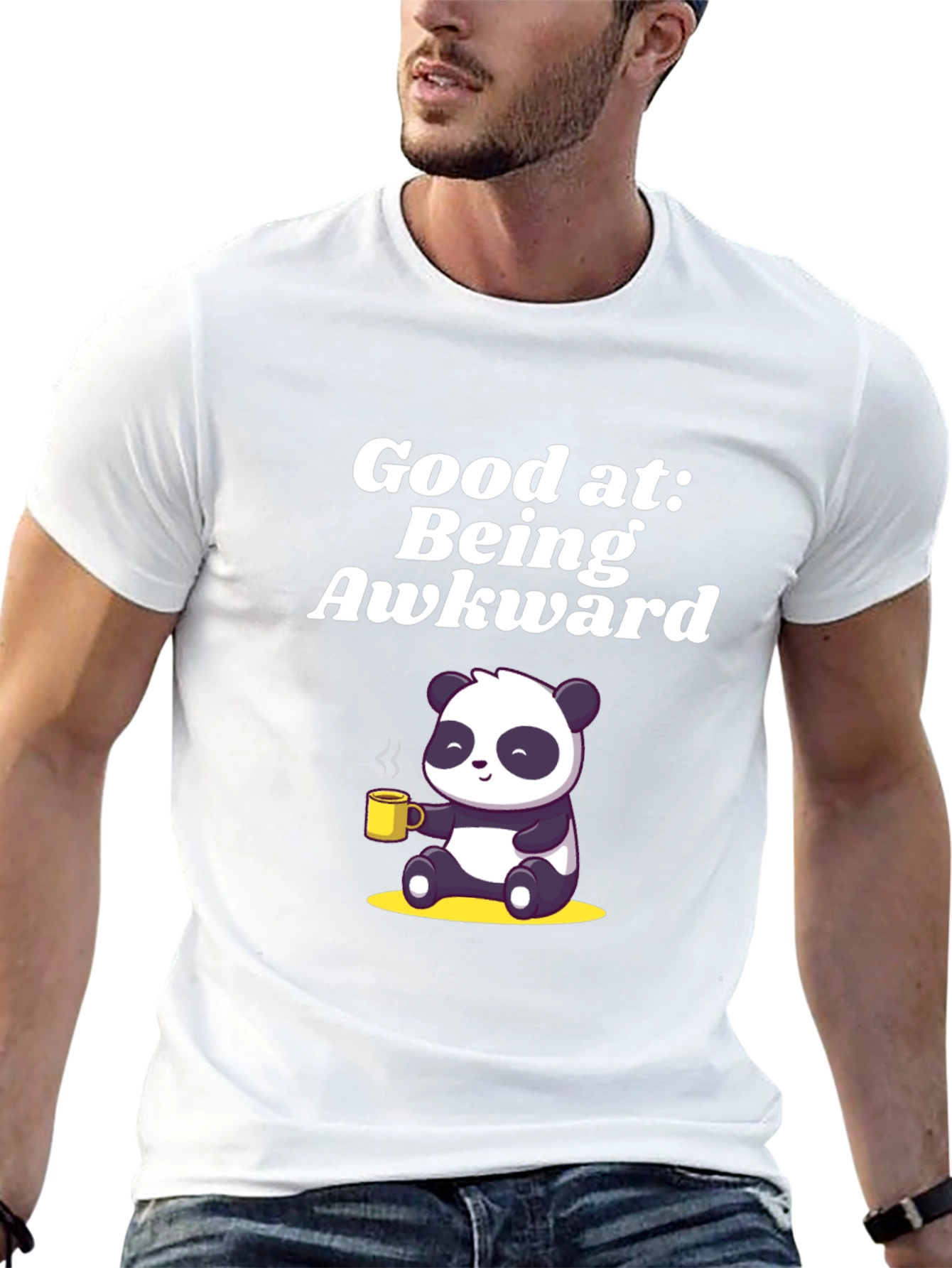 Awkward Panda Graphic T-Shirt