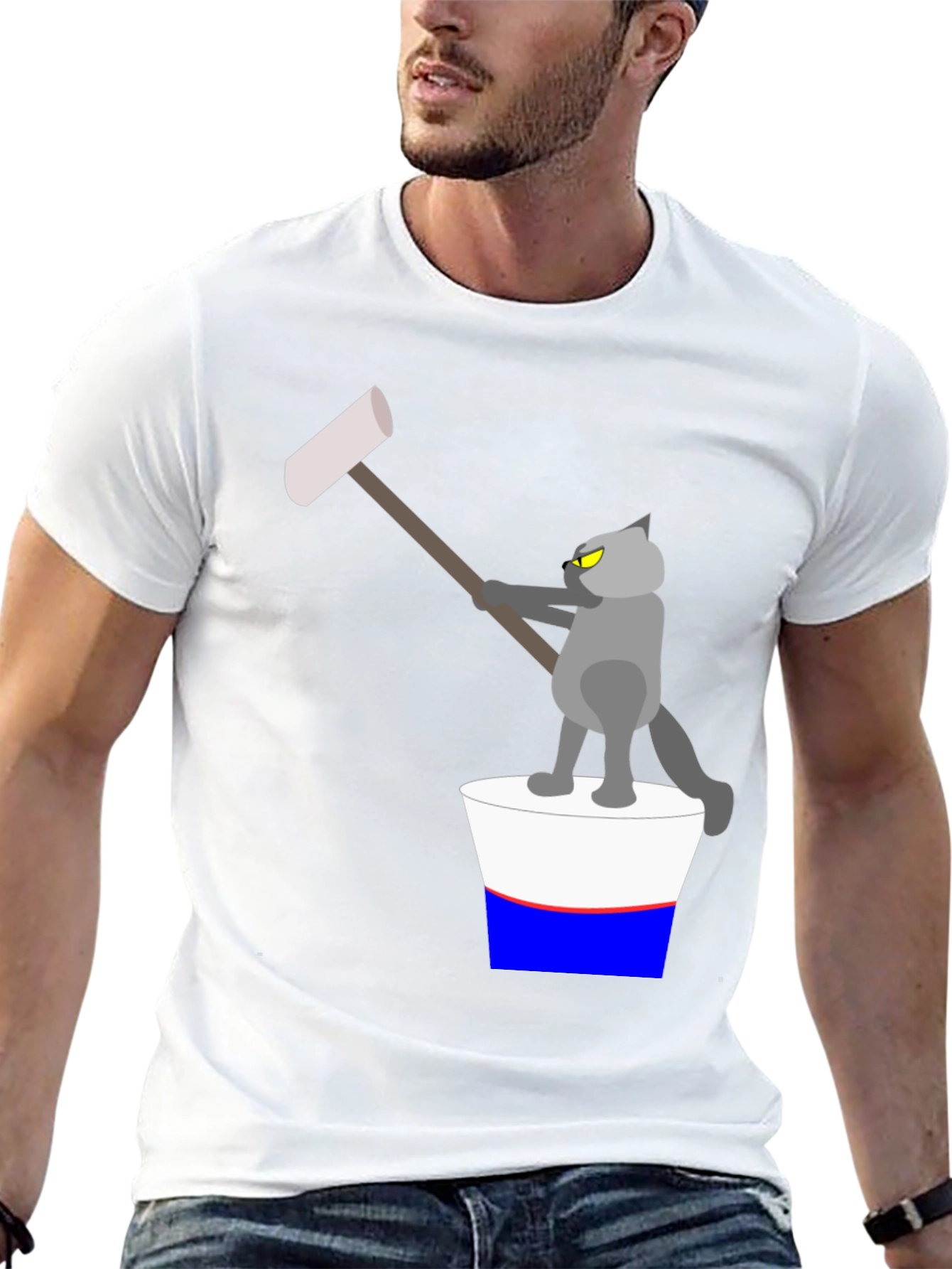 Cartoon Cat T-Shirt