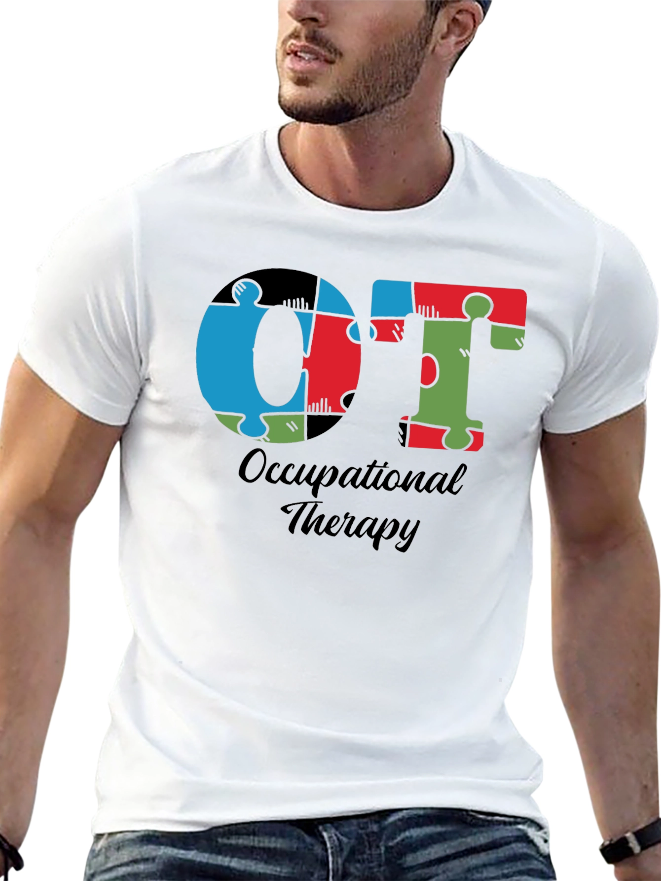 OT Occupational Therapy Puzzle Piece T-Shirt