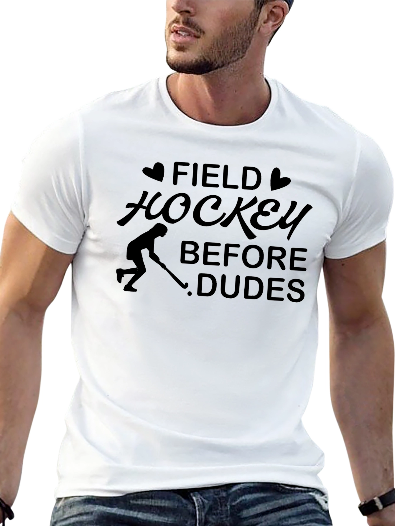 Field Hockey Before Dudes T-Shirt
