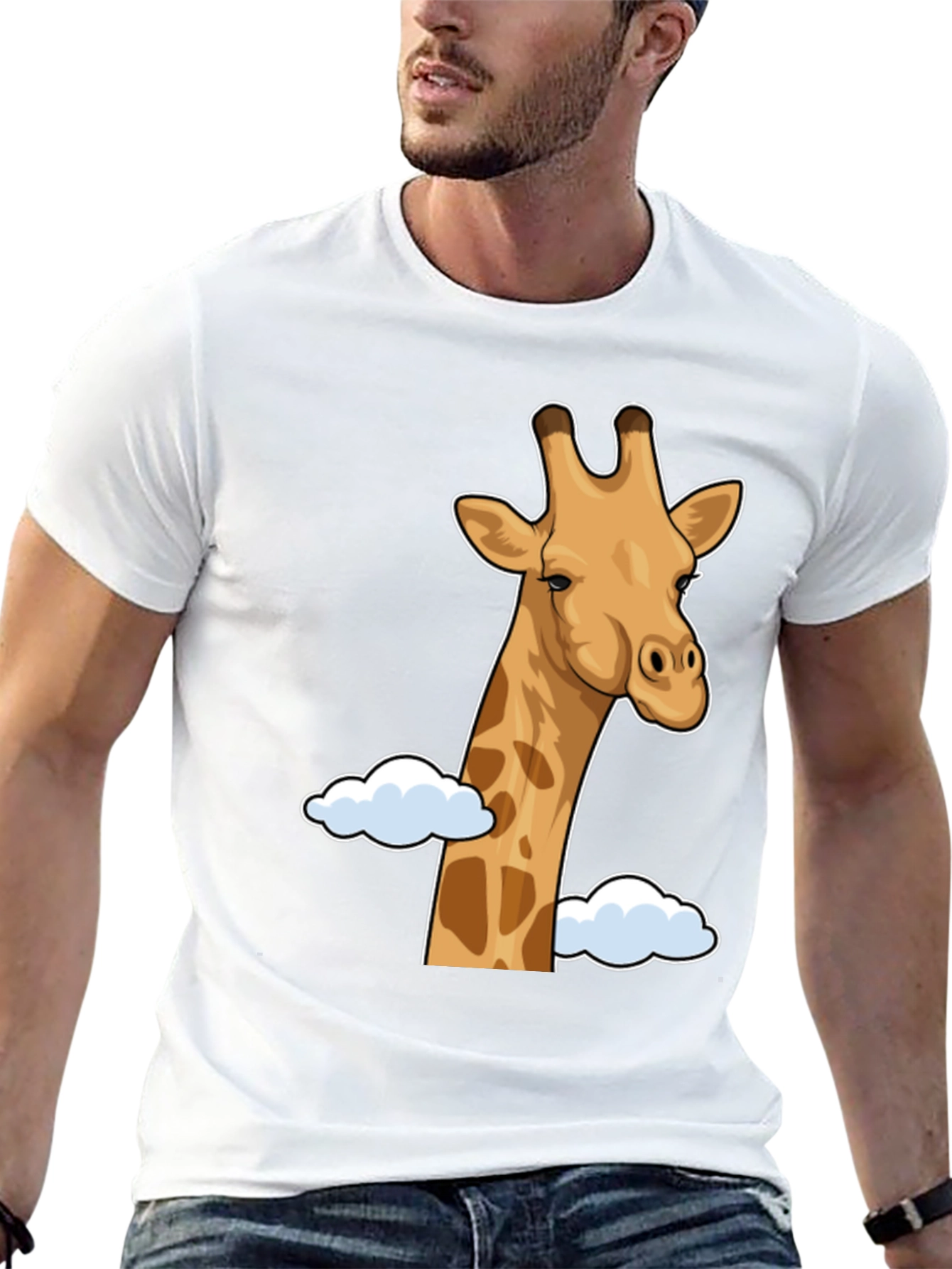 Giraffe in the Clouds Graphic Tee