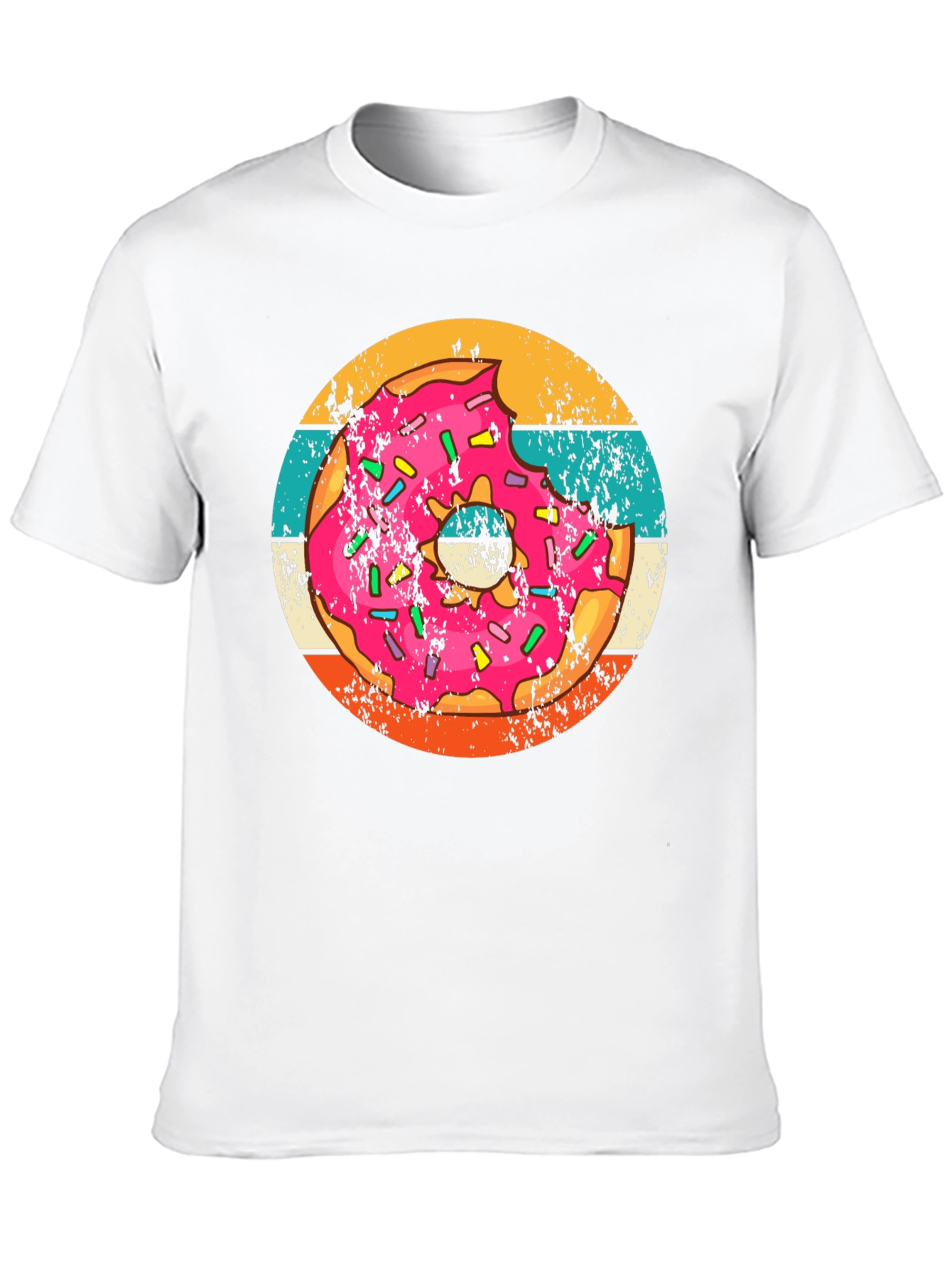 Retro Donut Graphic Tee - Trendy Comfort