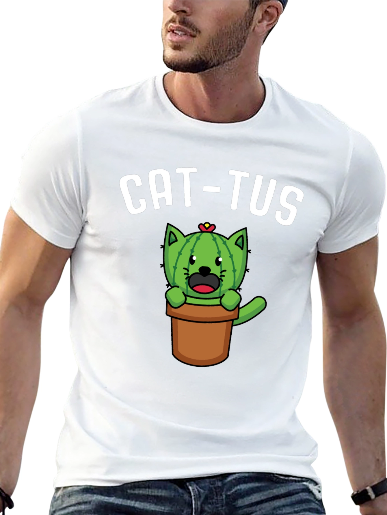 Cat-tus Funny Novelty T-Shirt