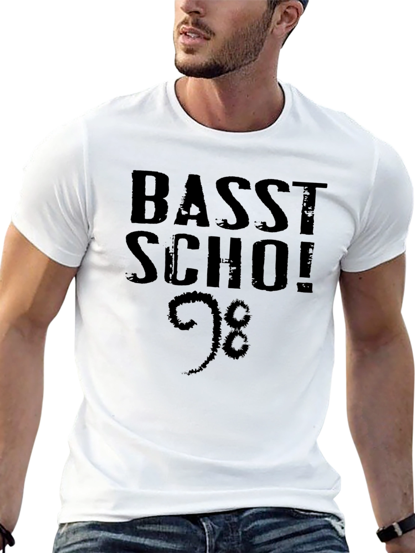 Basst Scho! Black Graphic Tee