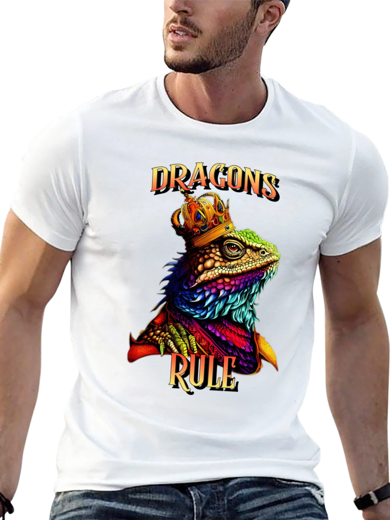 Dragons Rule Black Graphic Tee