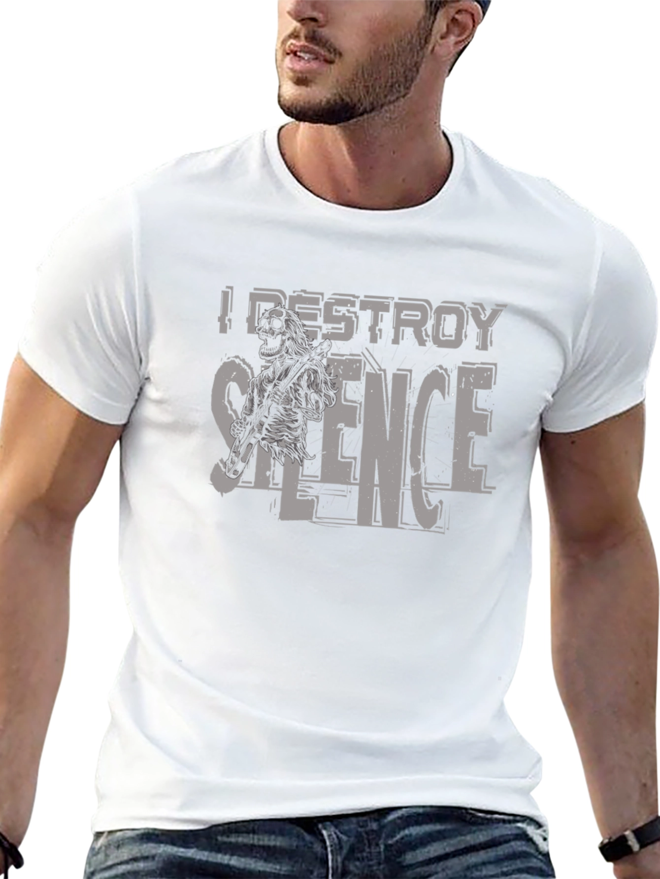 I Destroy Silence Graphic Tee - Mens Black T-Shirt